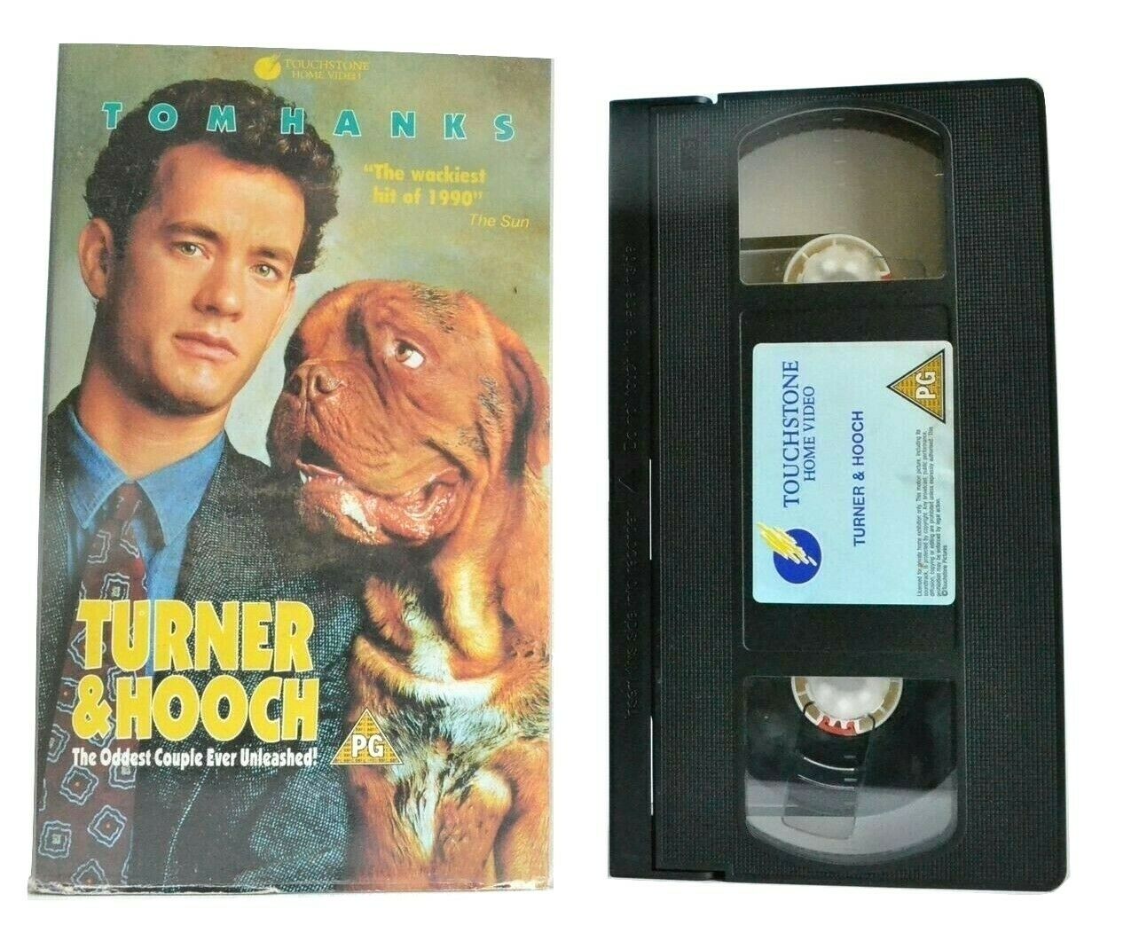 Turner & Hooch (1989): Buddy Cop Comedy - Beasley The Dog - Tom Hanks - Pal VHS-