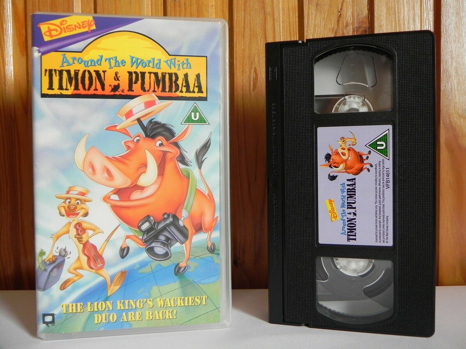 Timon & Pumbaa - Around The World - Disney - Geography Animation - Kids - VHS-