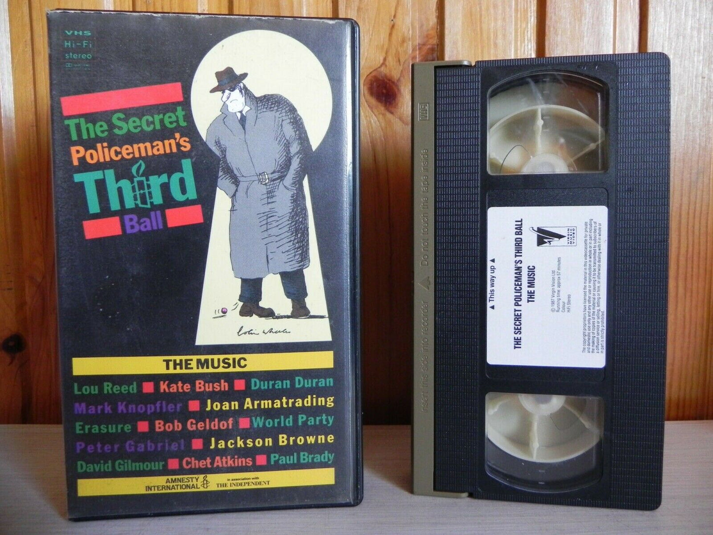 The Secret Policeman's Third Ball - The Music - Lou Reed - Duran Duran - Pal VHS-