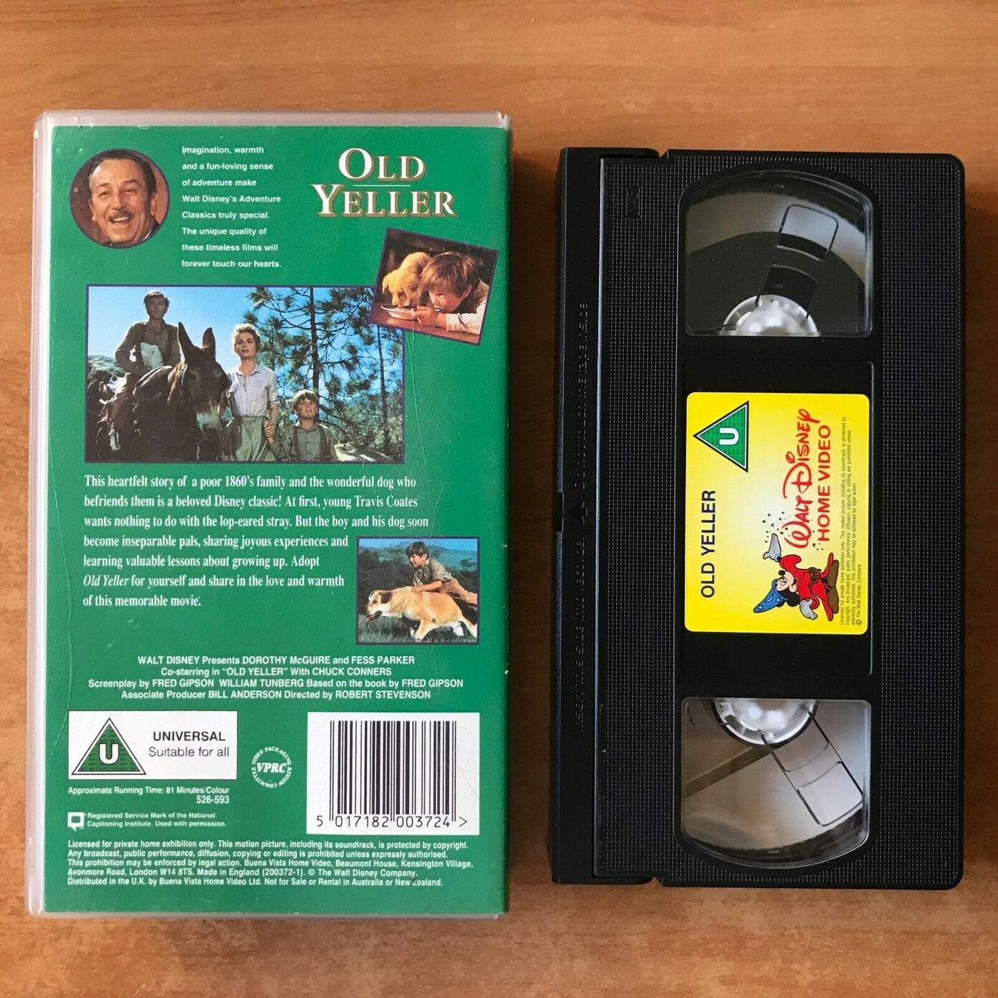 Old Yeller (1957): Family Adventure [Drama] Dorothy McGuire - Children's - VHS-