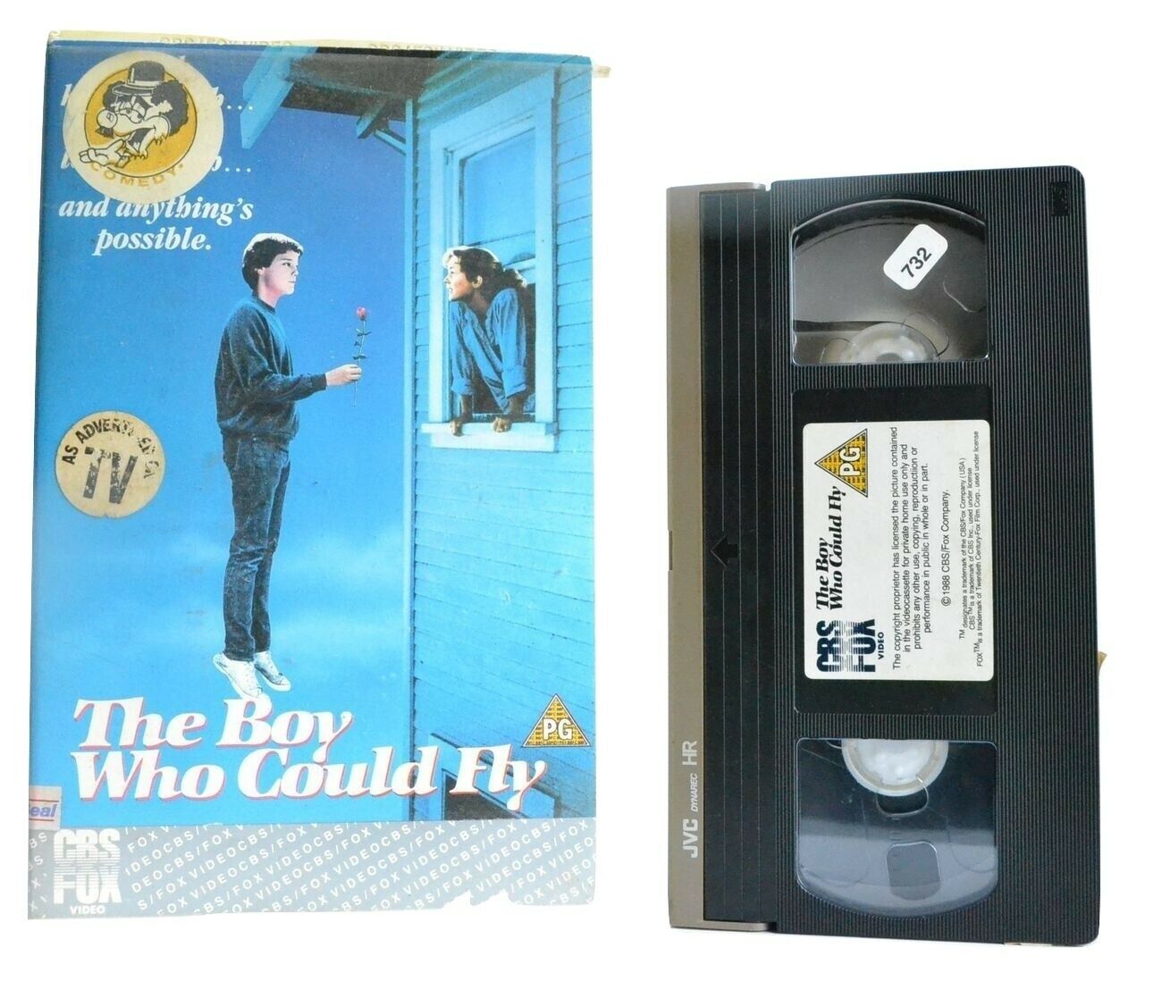 The Boy Who Could Fly: (1988) CBS/FOX - Romantic Comedy - Bonnie Bedelia - VHS-