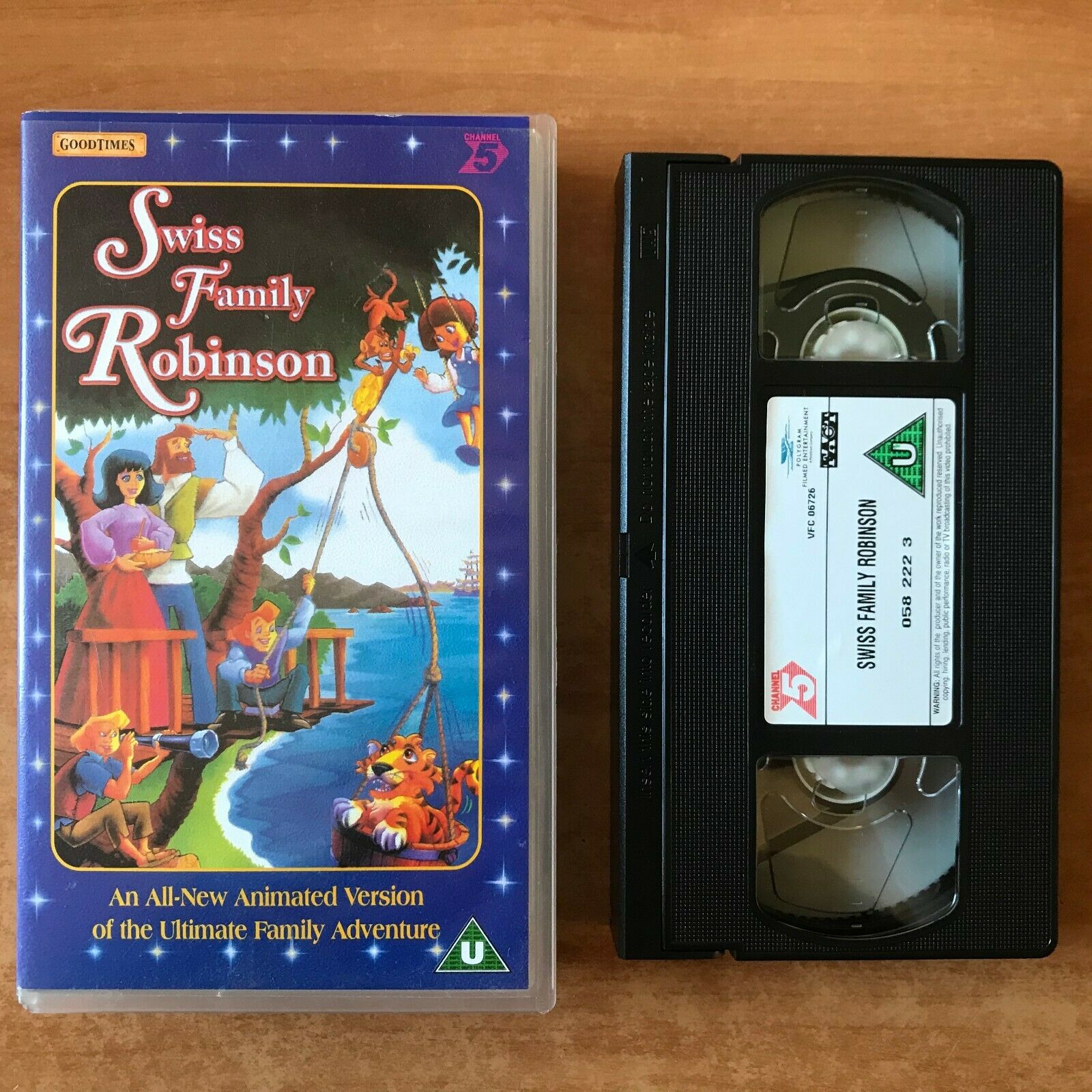 Swiss Family Robinson; [Goodtimes] Animated Adventure - Children's - Pal VHS-