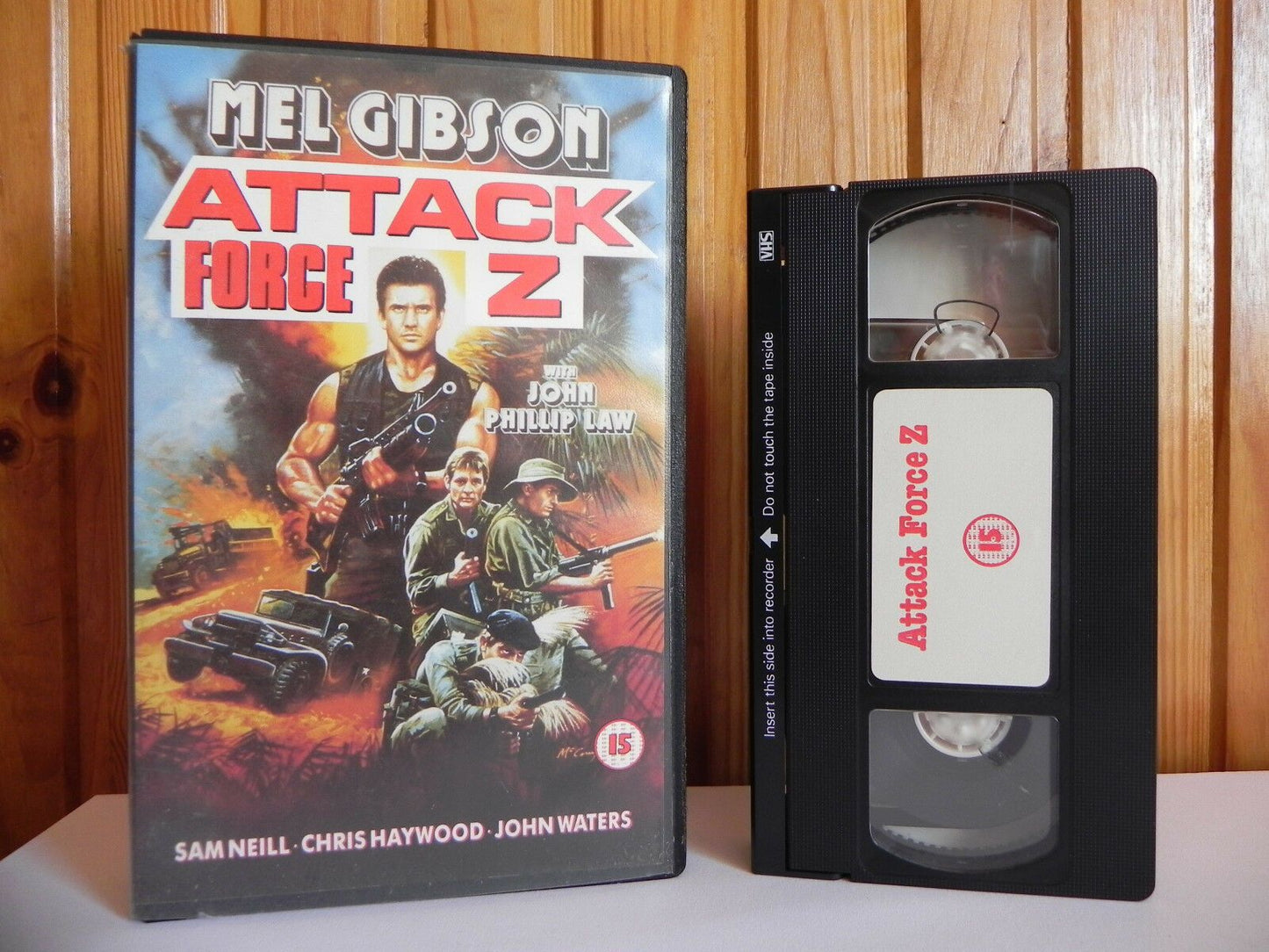 Attack Force Z - An Elephant Video - Drama - Mel Gibson - Large Box - Pal VHS-