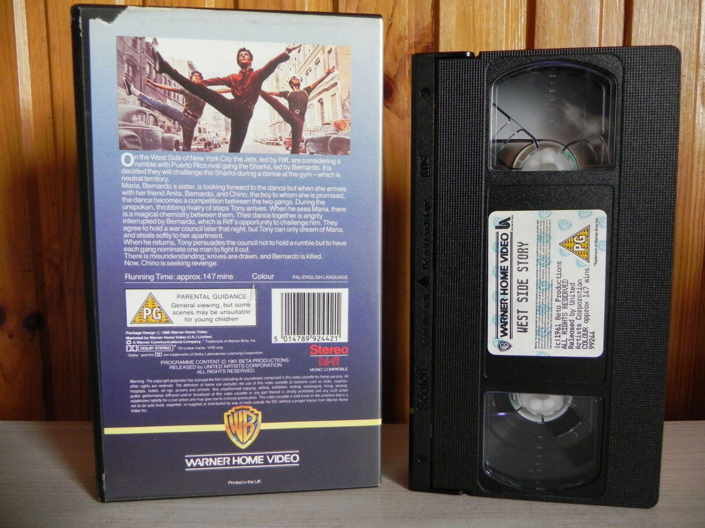 West Side Story - Warner Home Video - Natalie Wood - Richard Beymer - Pal VHS-