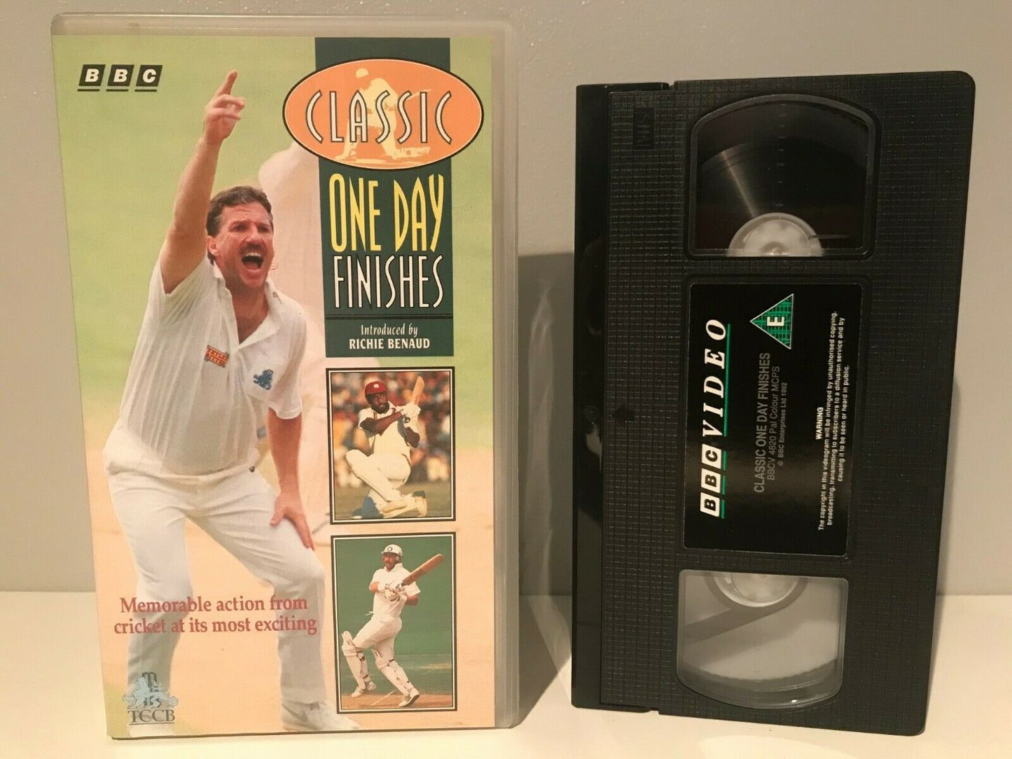 Classic One Day Finishes (BBC); [Richie Benaud] Crickiet Action - Sports - VHS-