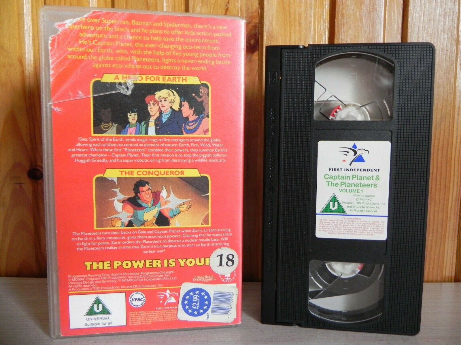 Captain Planet And The Planeteers - A Hero For Earth The Conqueror - Kids - VHS-