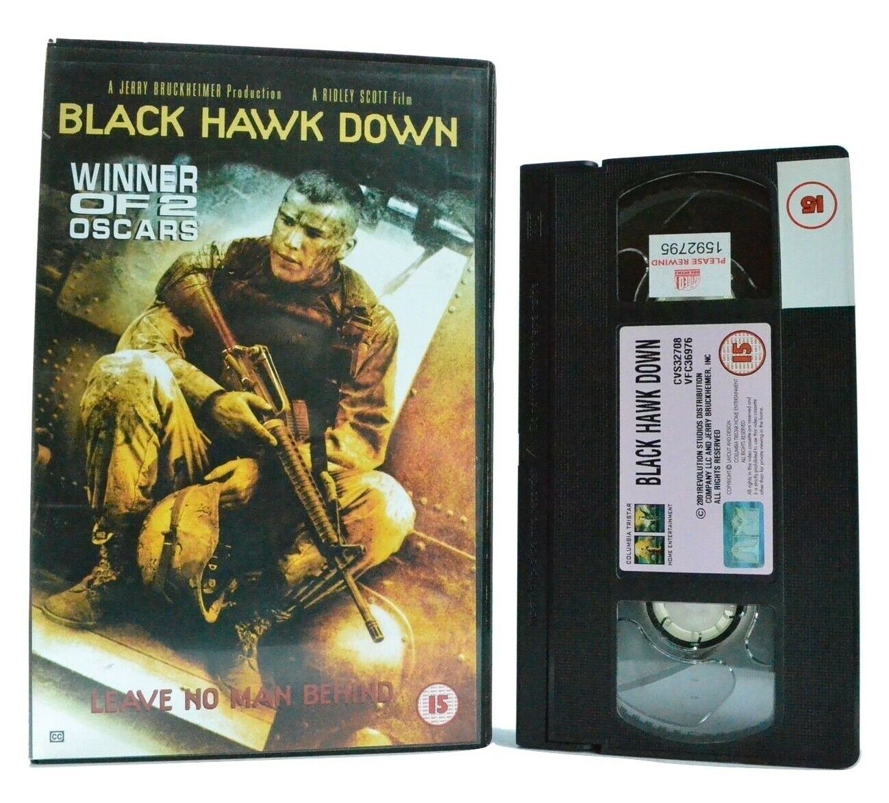 Black Hawk Down - Columbia Tristar - Drama - Josh Hartnett - Large Box - Pal VHS-