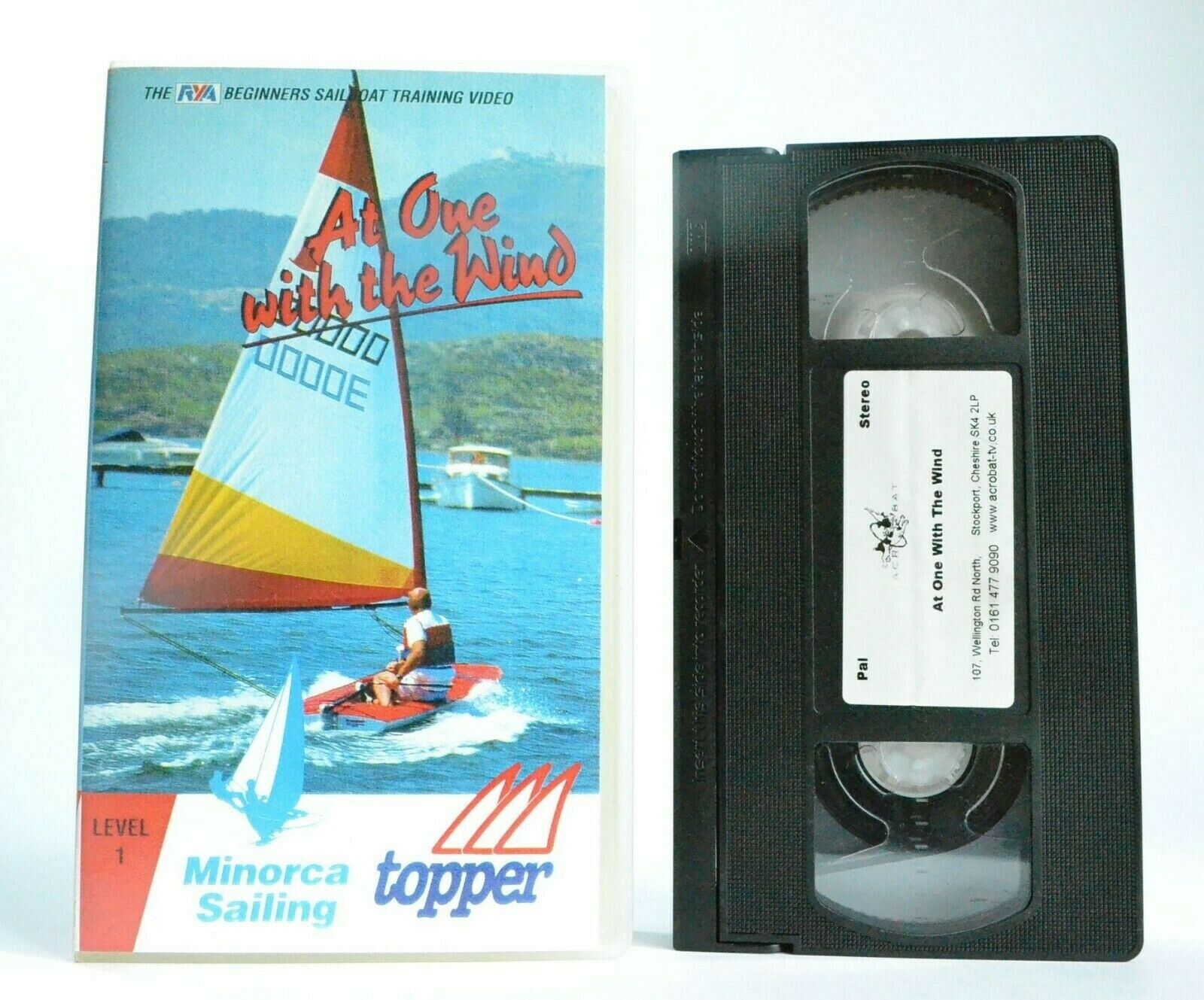 At One With The Wind: Minorca Sailing - Sailboat Training - John Driscoll - VHS-