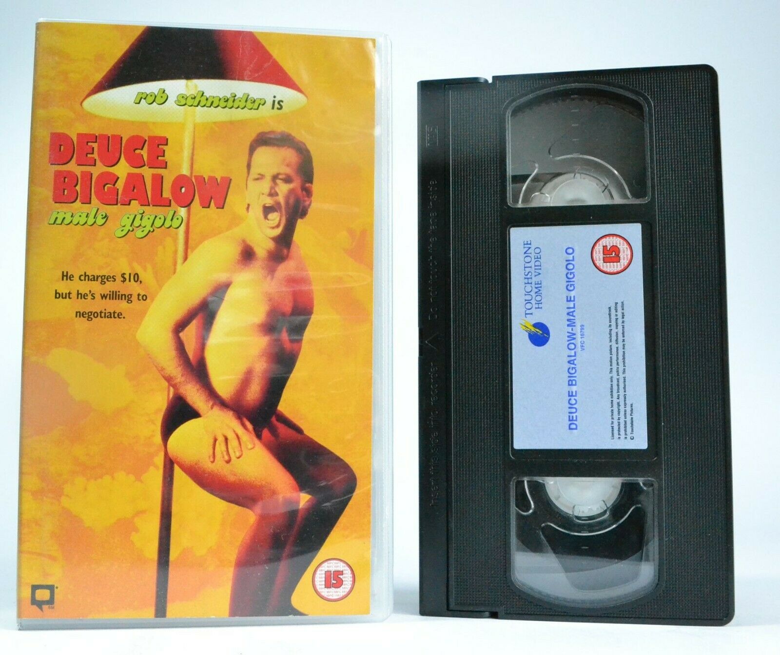 Deuce Bigalow: Male Gigolo (1999) - American Sex Comedy - Rob Schneider - VHS-