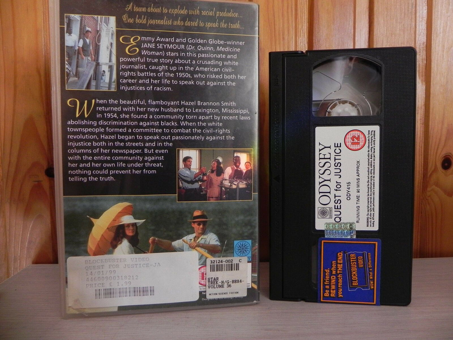 Quest For Justice - Big Box - Odyssey Drama - Ex-Rental Video - True Story - VHS-