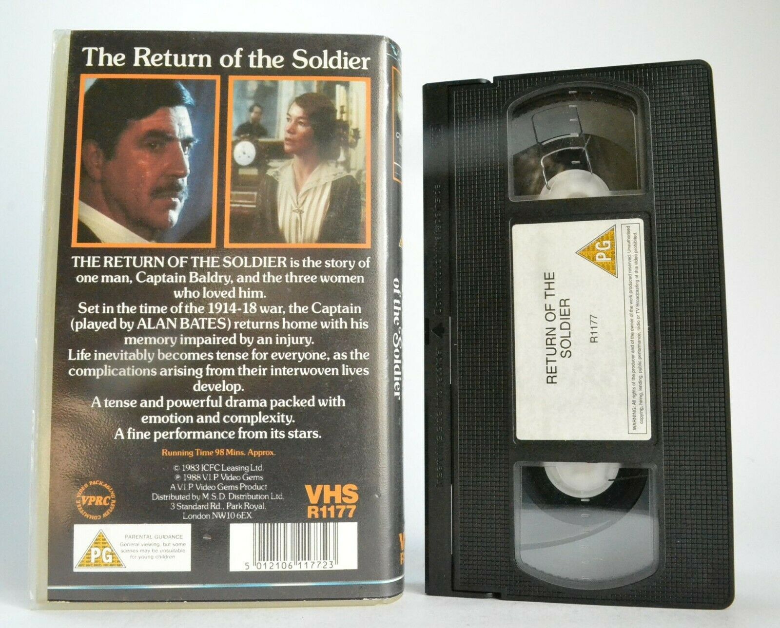 The Return Of The Soldier (Video Gems); [Rebecca West]: (1982) War Drama - VHS-