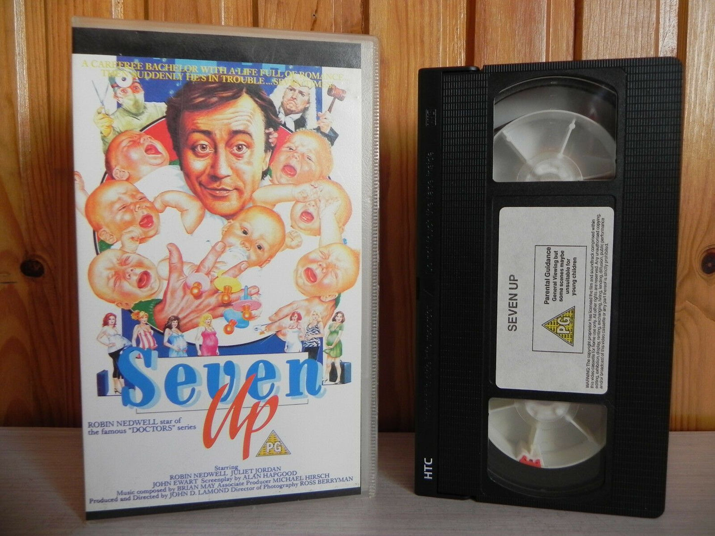 Seven Up - CBS Records - Comedy - Robin Nedwell - Juliet Jordan - Pal VHS-