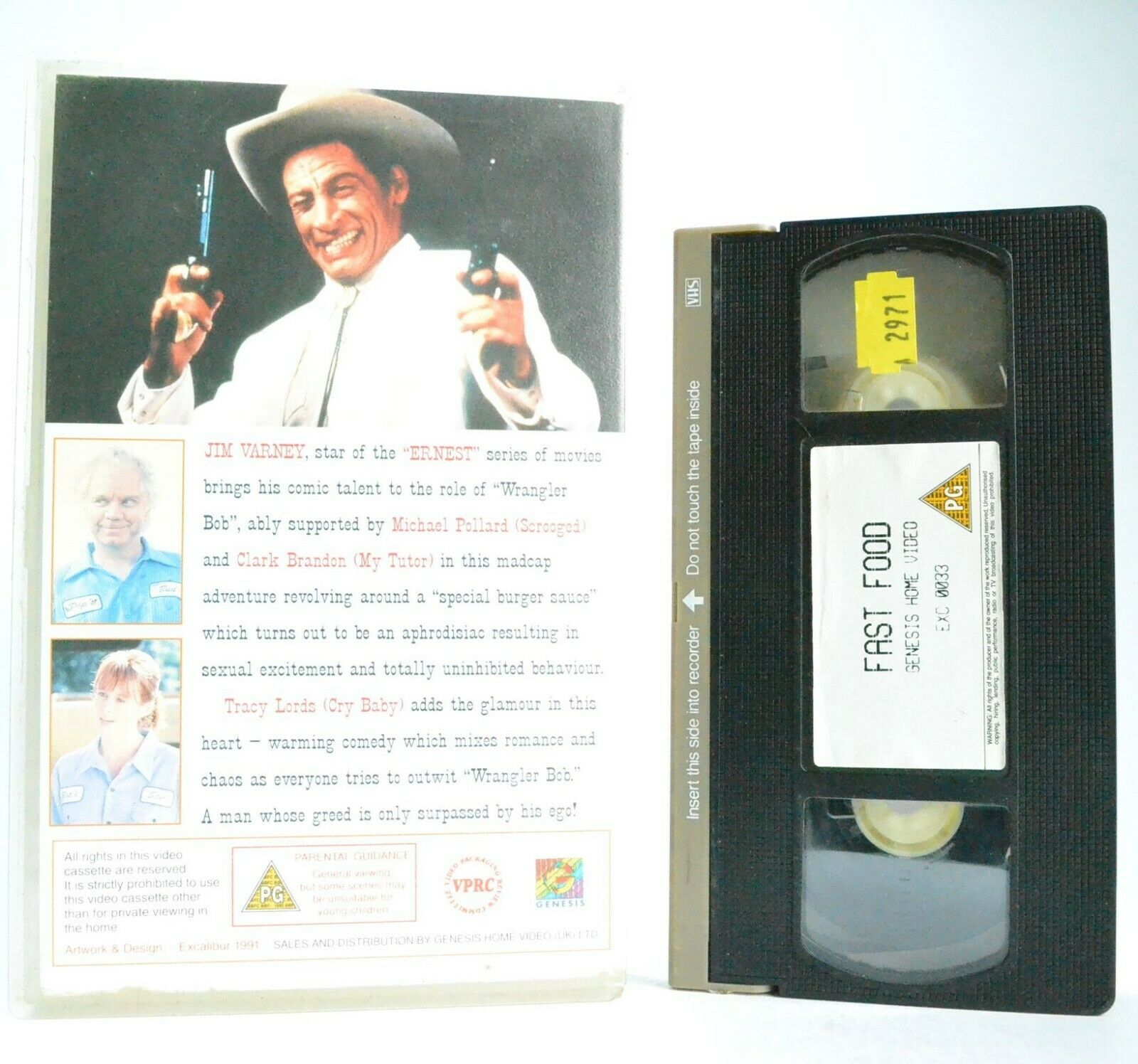 Fast Food: Comedy (1991) - Large Box - Jim "Ernest" Varney/Tracey Lords - VHS-