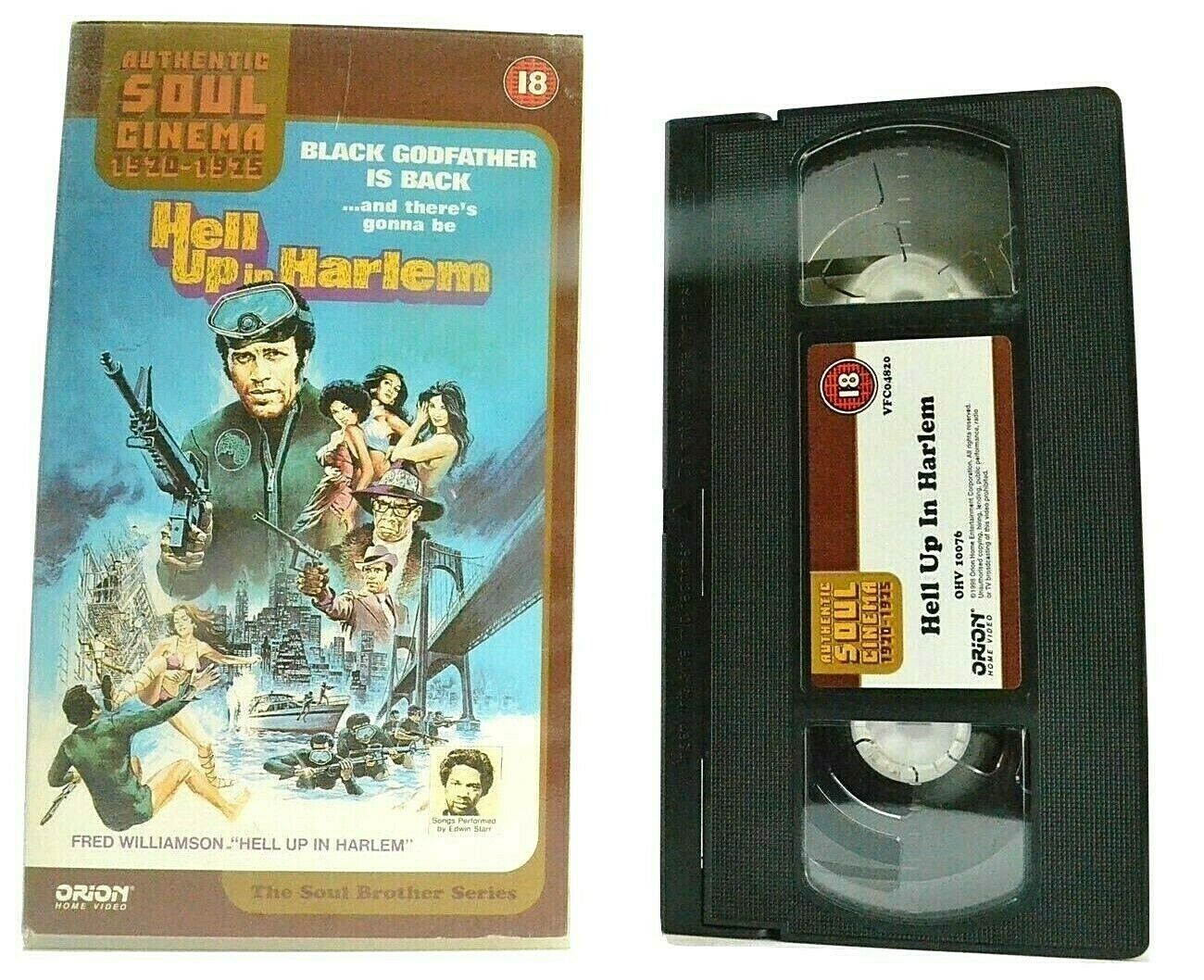 Hell Up In Harlem [Soul Brother Series]: Crime Action -<Blaxploitation>- Pal VHS-