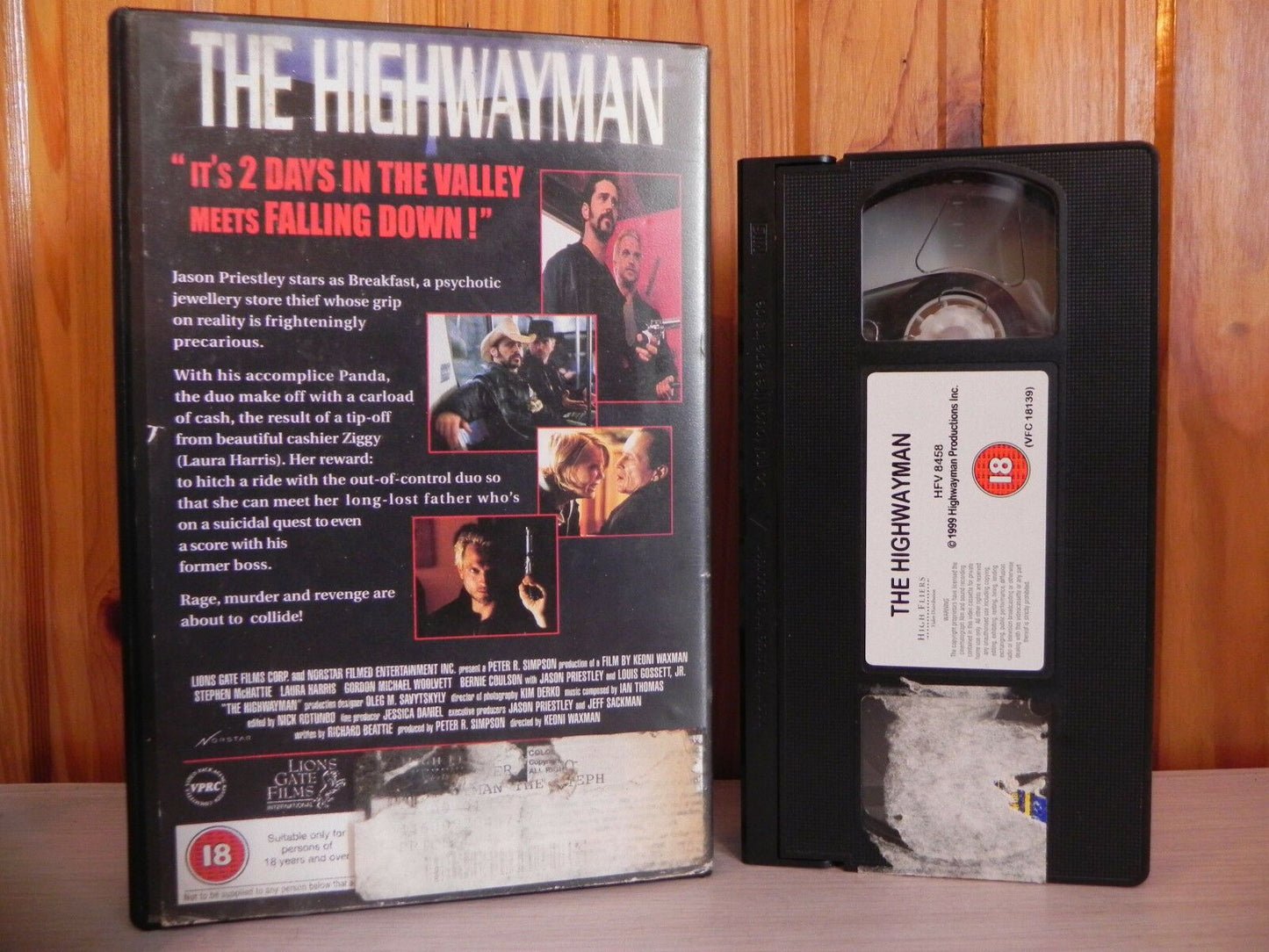 The Highwayman - Rage/Murder/Revenge - Action Thriller - Big Box - Ex-Rental VHS-