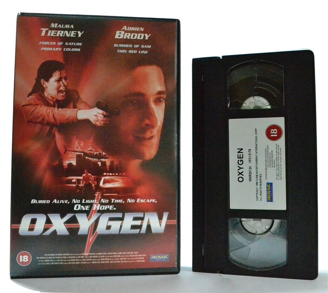 Oxygen: Thriller - Large Box - Trouble Cop Vs Sinister Kidnapper - A.Brody - VHS-