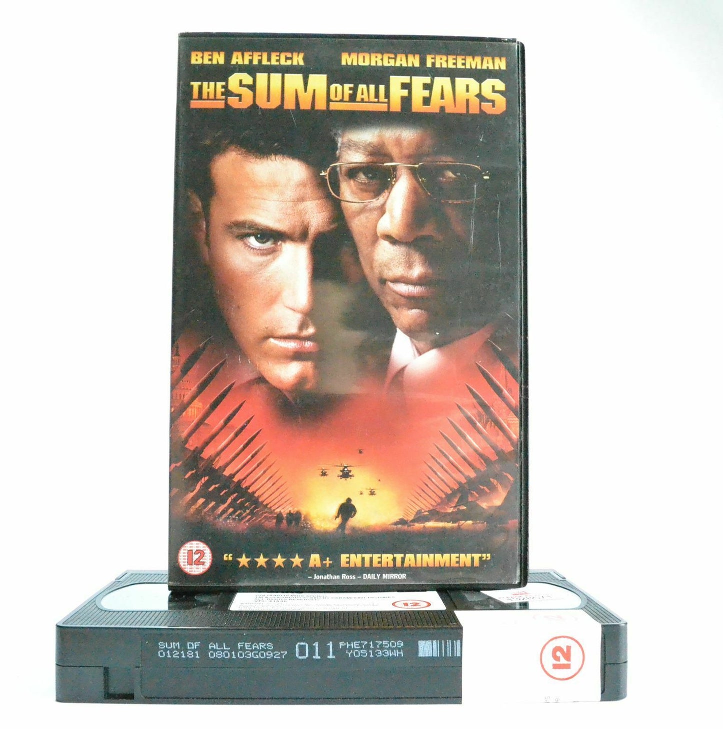 The Sum Of All Fears: Based On T.Clancy Novel - Large Box - B.Affleck - Pal VHS-