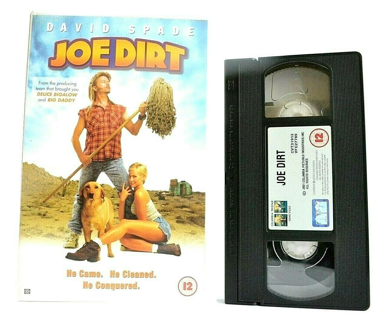 Joe Dirt (2001): Tight Shirt Extravaganza - Large Box - David Spade - Pal VHS-