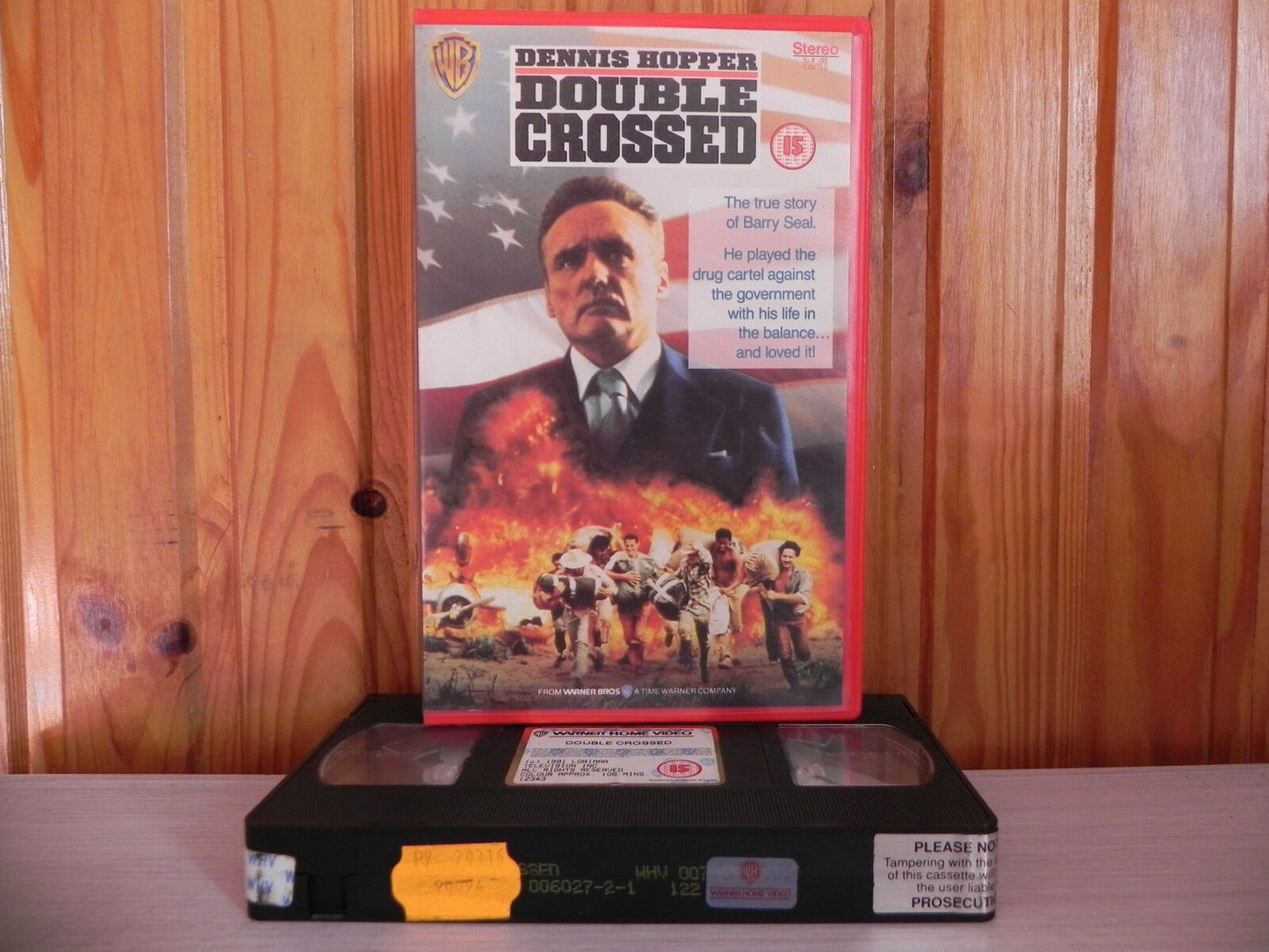 Double Crossed - True story - Drug Runner - Barry Seal - Dennis Hopper - Pal VHS-