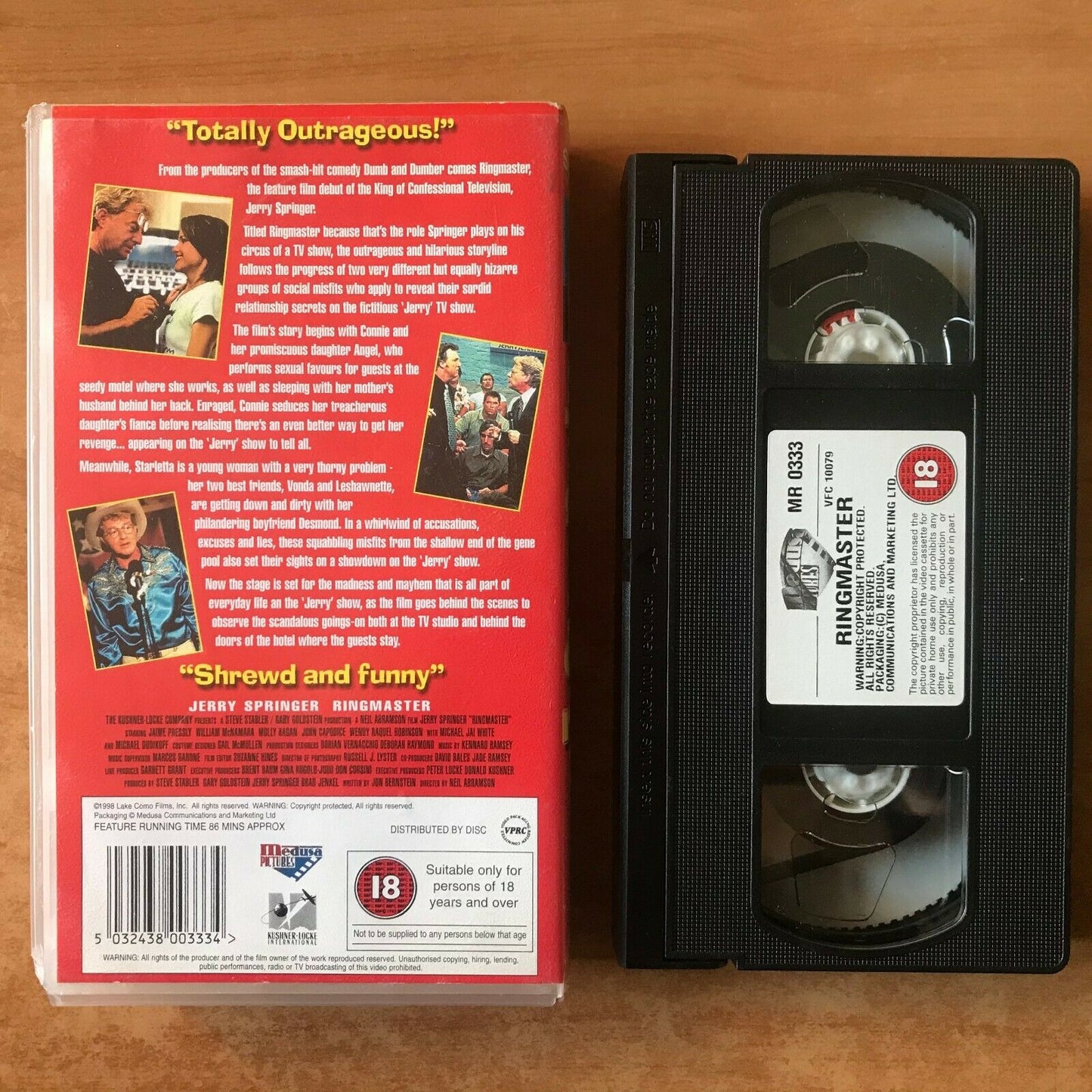 Ringmaster (1998); [Jerry Springer] Comedy - TV Show - Jaime Pressly - Pal VHS-