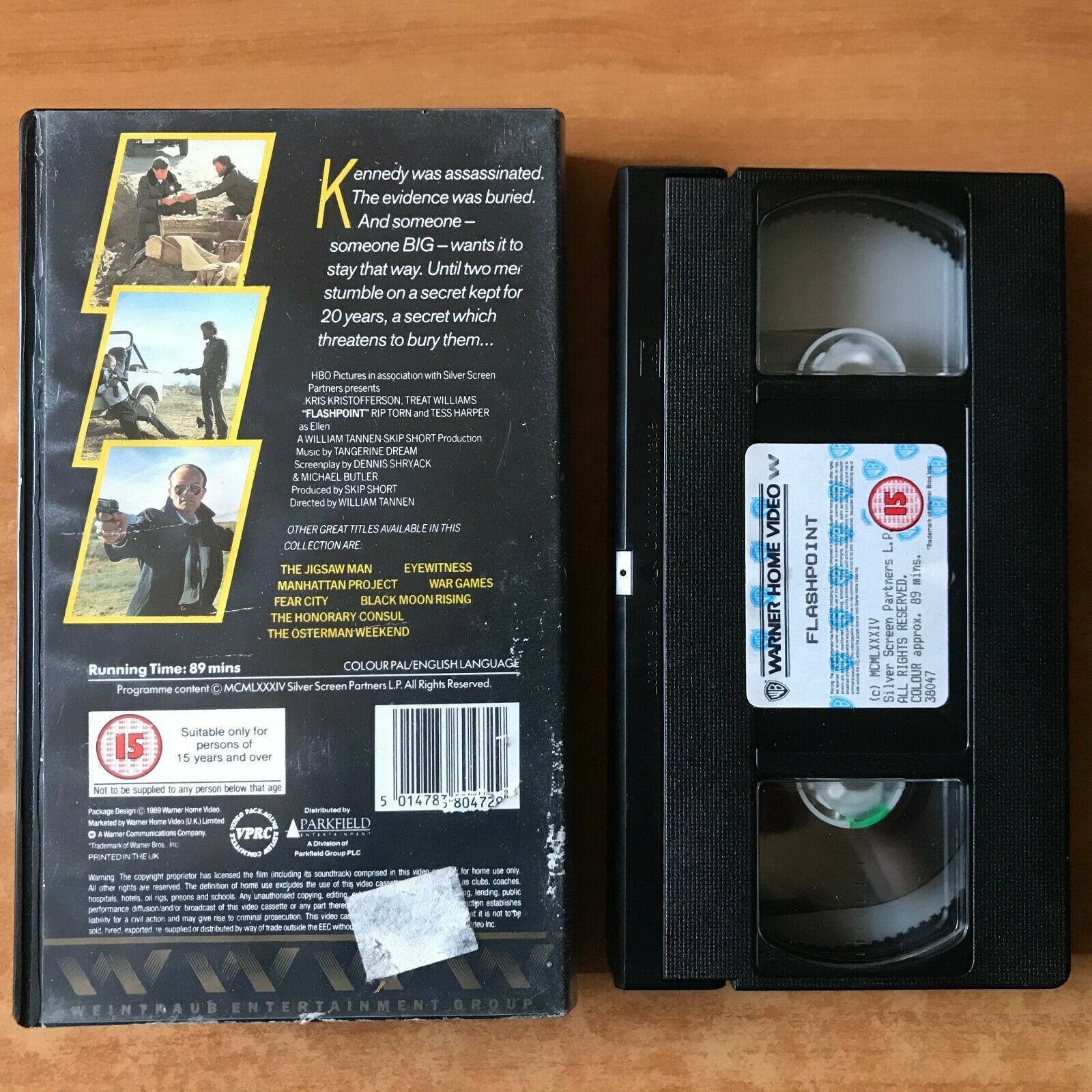 Flashpoint (1984); [George LaFountaine] Crime Action - Kris Kristofferson - VHS-