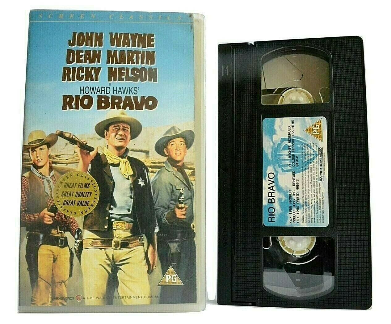 Rio Bravo (1959); [Howard Hawks] -<Screen Classics>- Western - John Wayne - VHS-