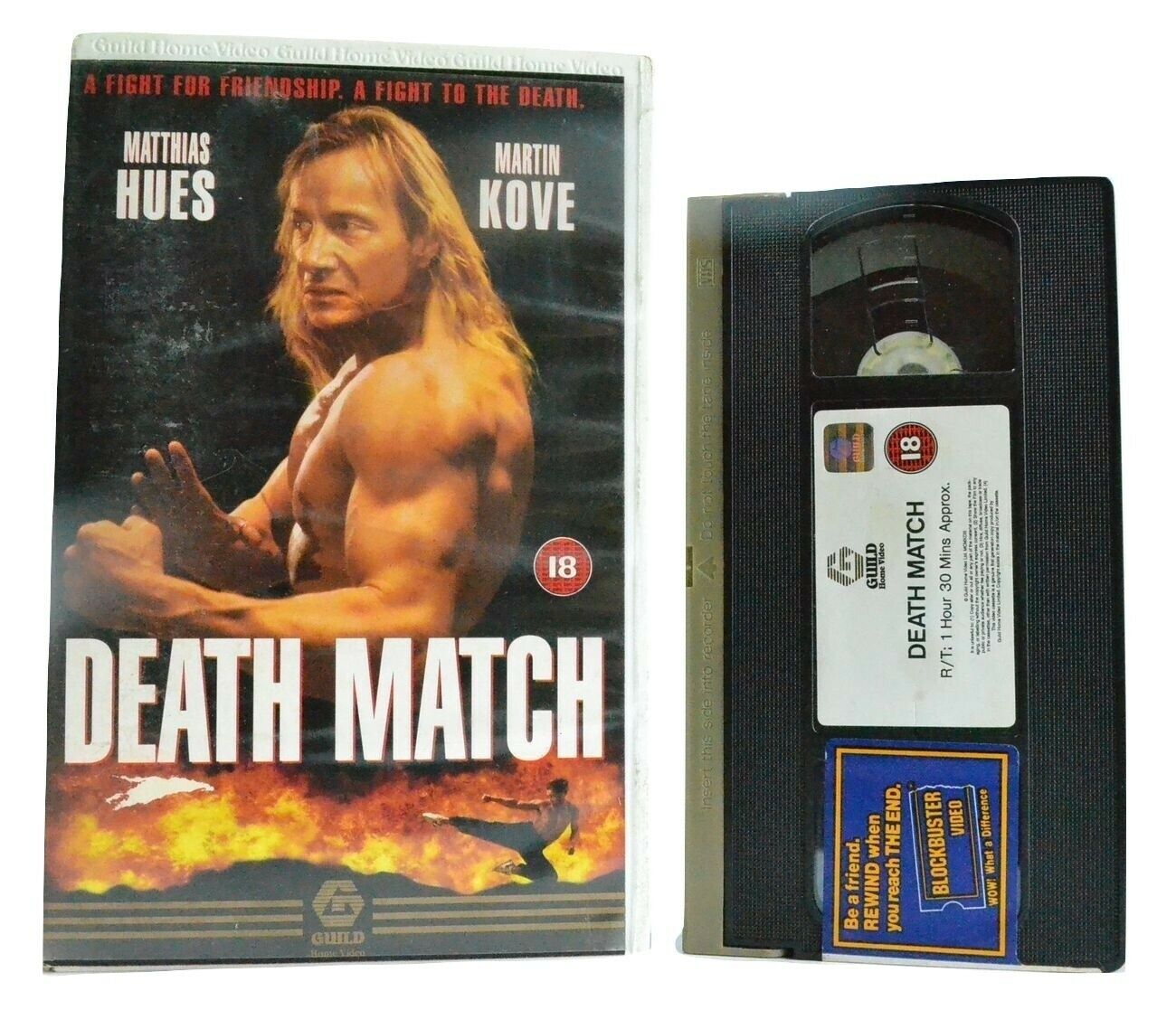 Death Match (1994): Action/Martial Arts - Illegal Kkickboxing Matches - Pal VHS-