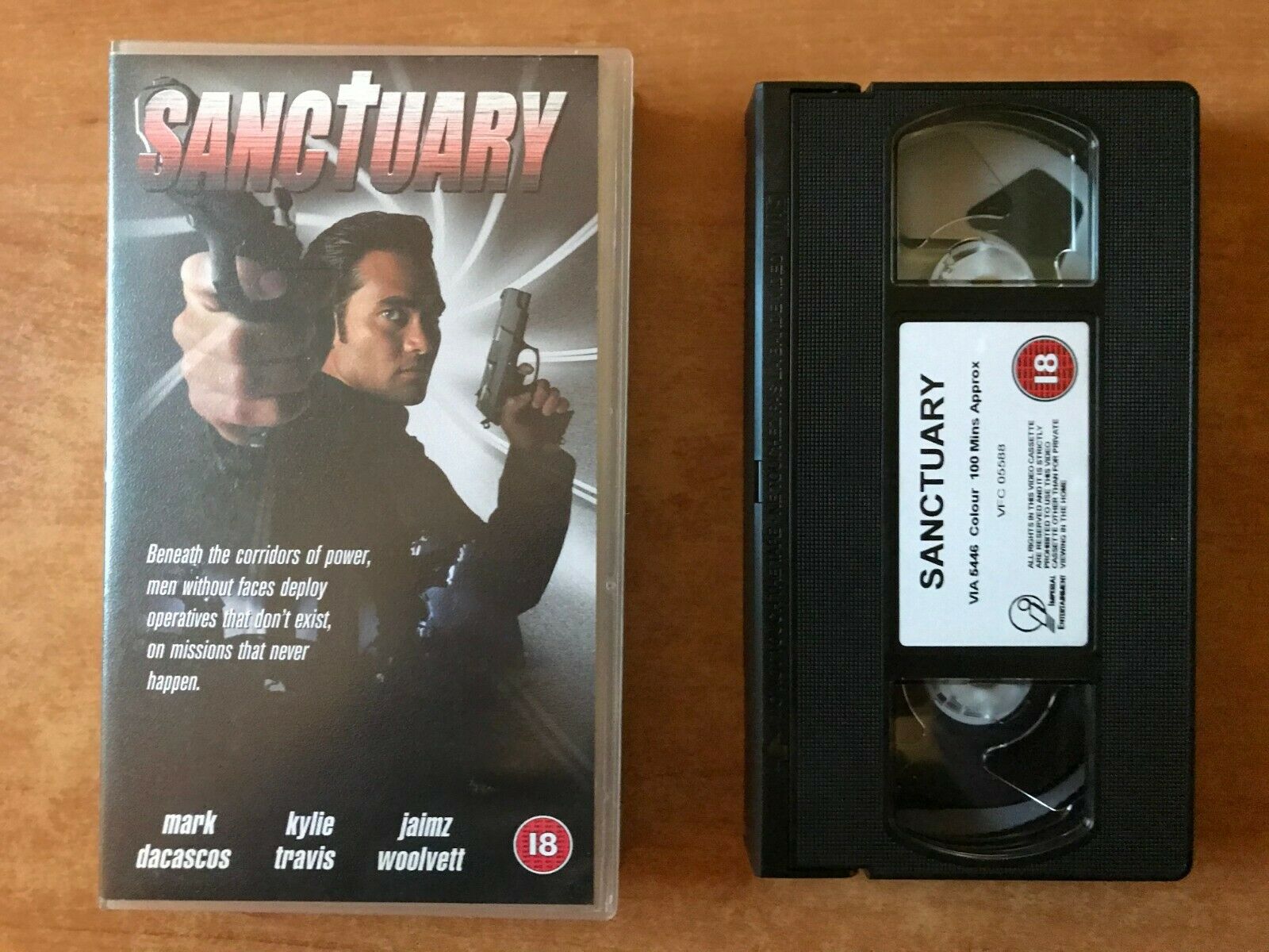 Sanctuary (1998): Black Ops Action - Thriller - Marc Dacascoc - Pal VHS-