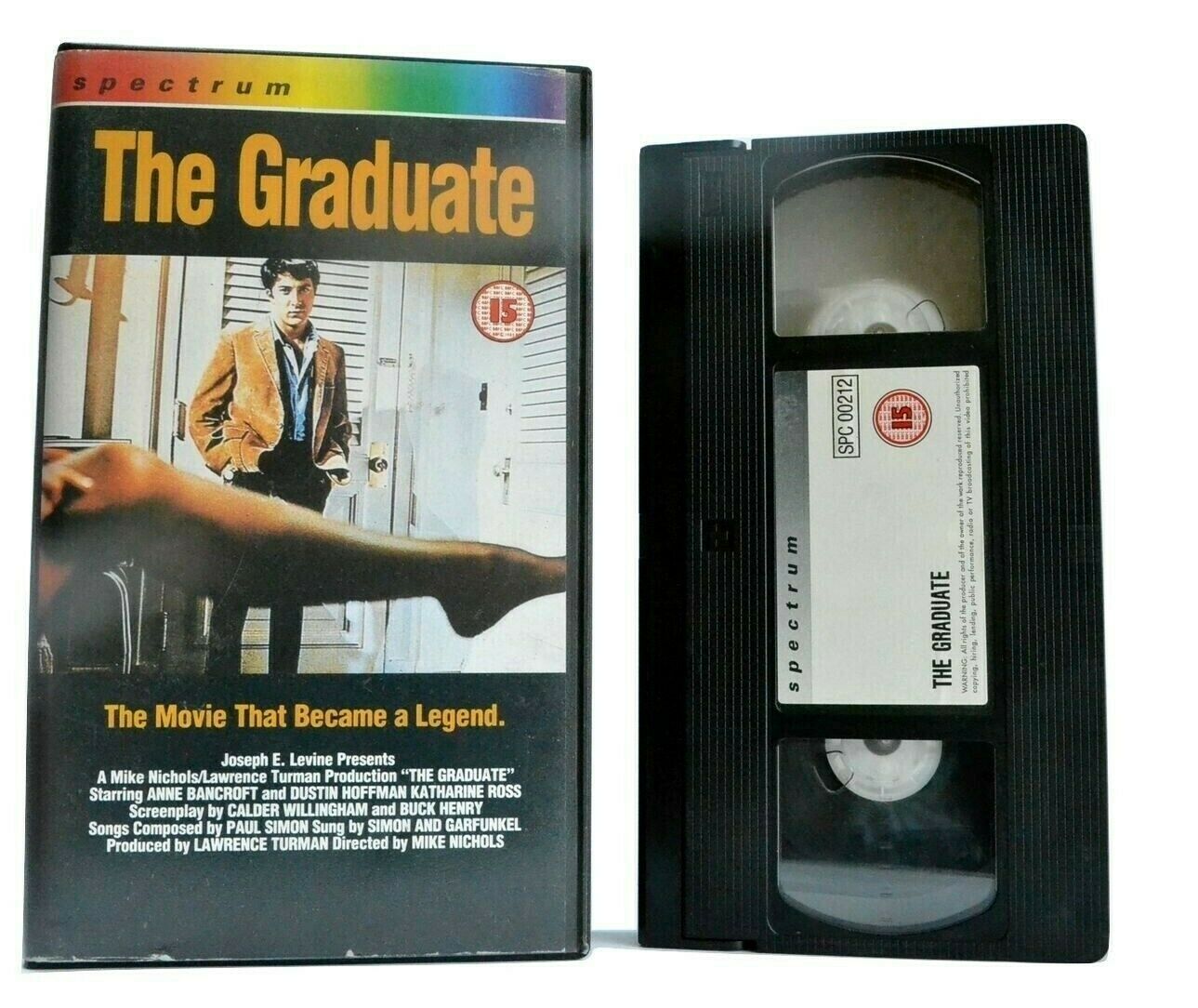 The Graduate (Spectrum): (1967) Romantic Drama Comedy - Dustin Hoffman - Pal VHS-