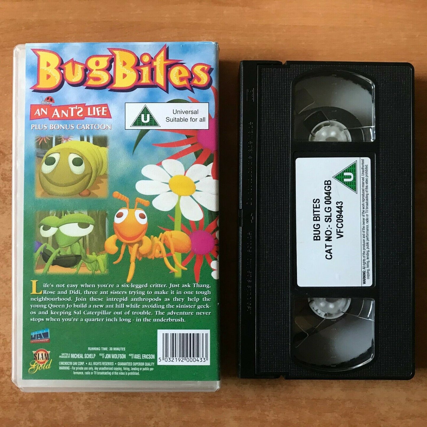 Bug Bites: An Ant's Life [Slam Gold] Animated Adventures - Children's - Pal VHS-