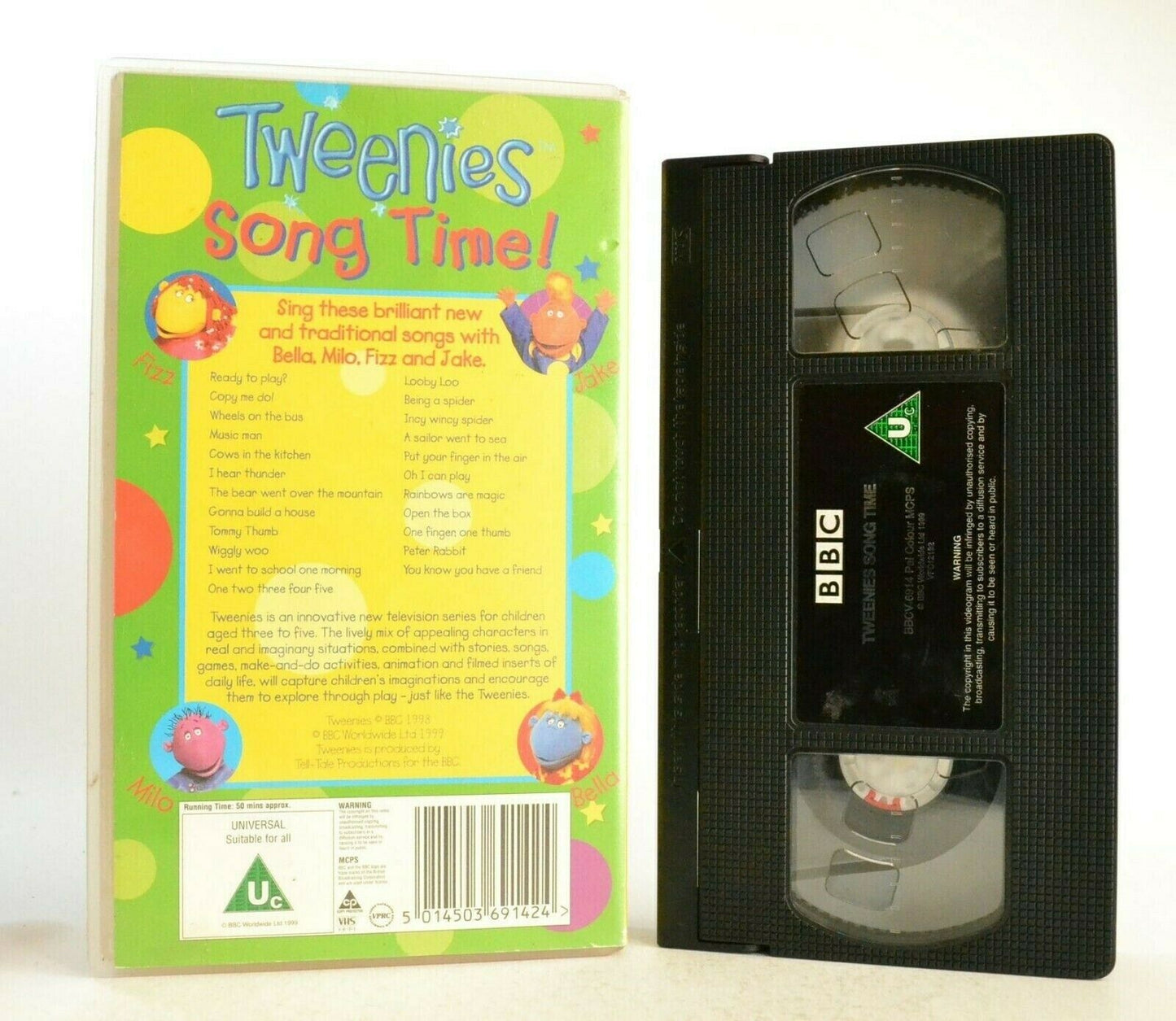 Tweenies: Song Time! - BBC Children's Classic Series - Educational - Pal VHS-