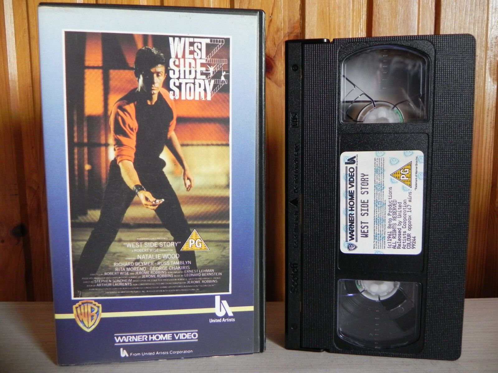 West Side Story - Warner Home Video - Natalie Wood - Richard Beymer - Pal VHS-