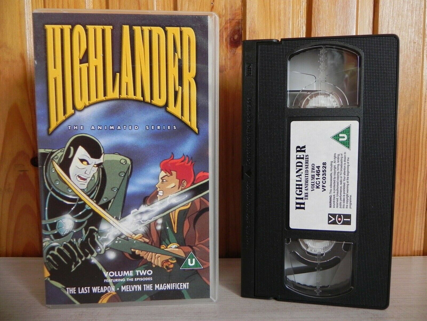 Highlander - The Animated Series - Volume Two - Two Episodes - Vintage - Pal VHS-