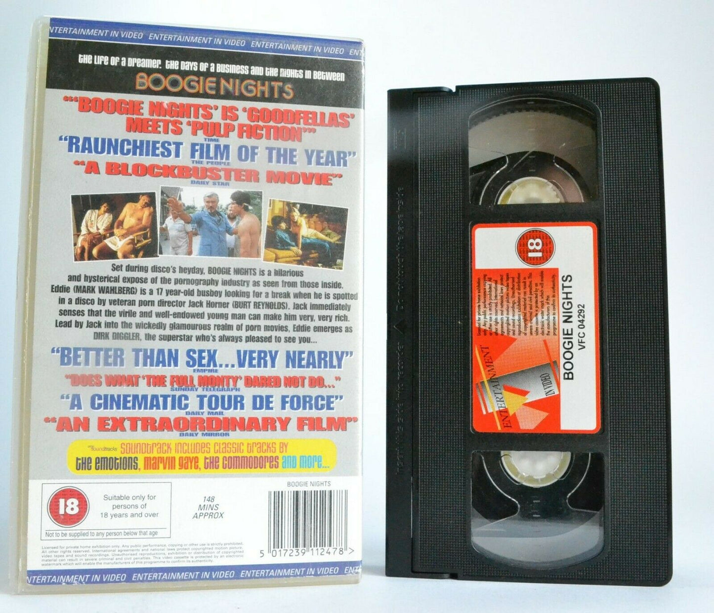 Boogie Nights (1997): Dirk Diggler StorY Mark Wahlberg - Pal VHS-