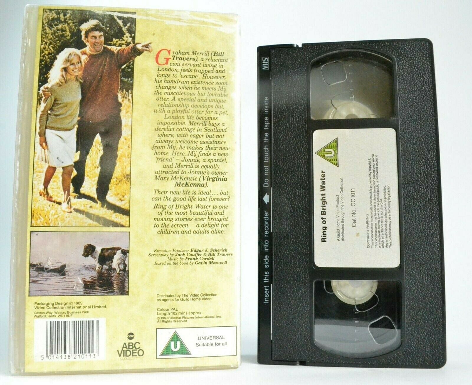 Ring Of Bright Water (1969); [Gavin Maxwell Book] -<ABC Video>- Kids - Pal VHS-