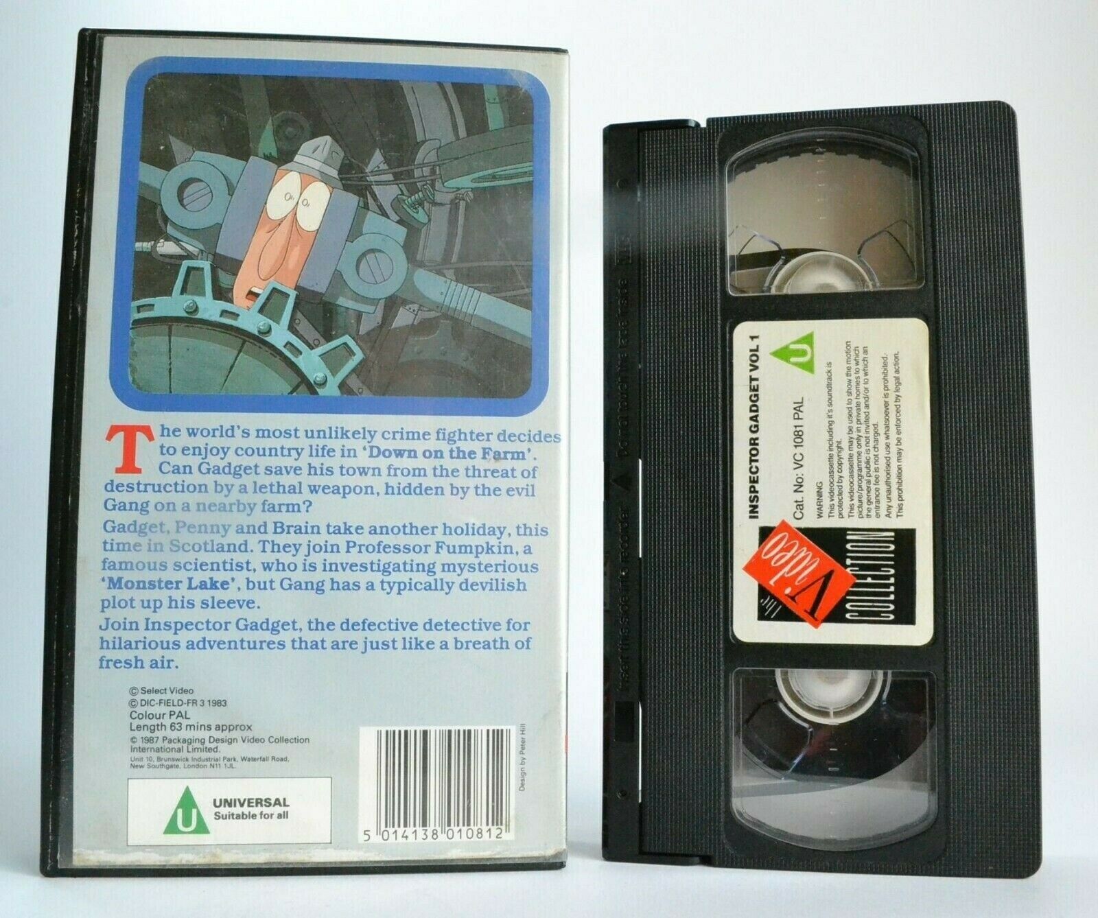 Inspector Gadget (Vol.1) - Animated - Action Adventures - Children's - Pal VHS-