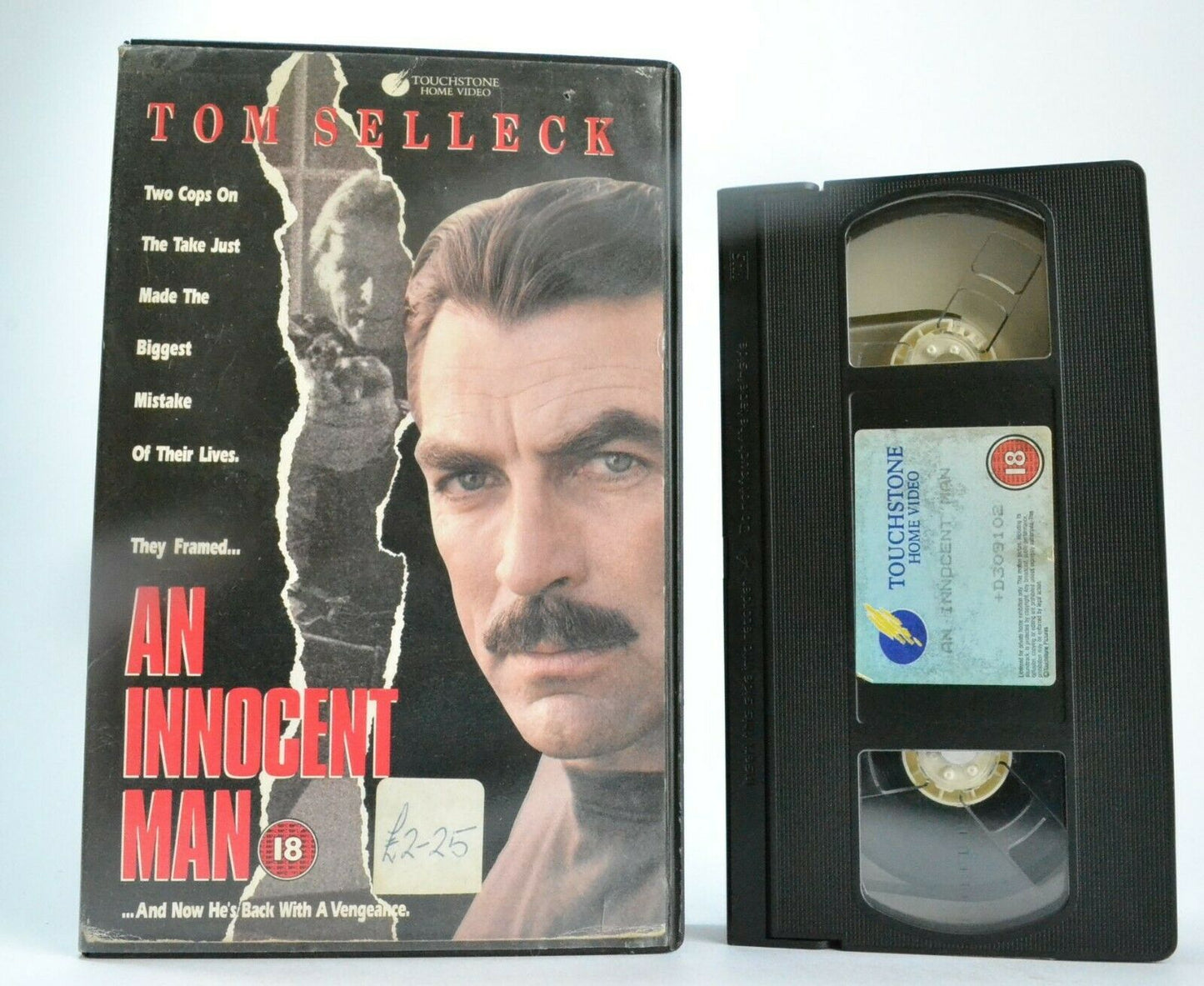 An Innocent Man (1989) - Action Cop Thriller - Large Box - Tom Selleck - Pal VHS-