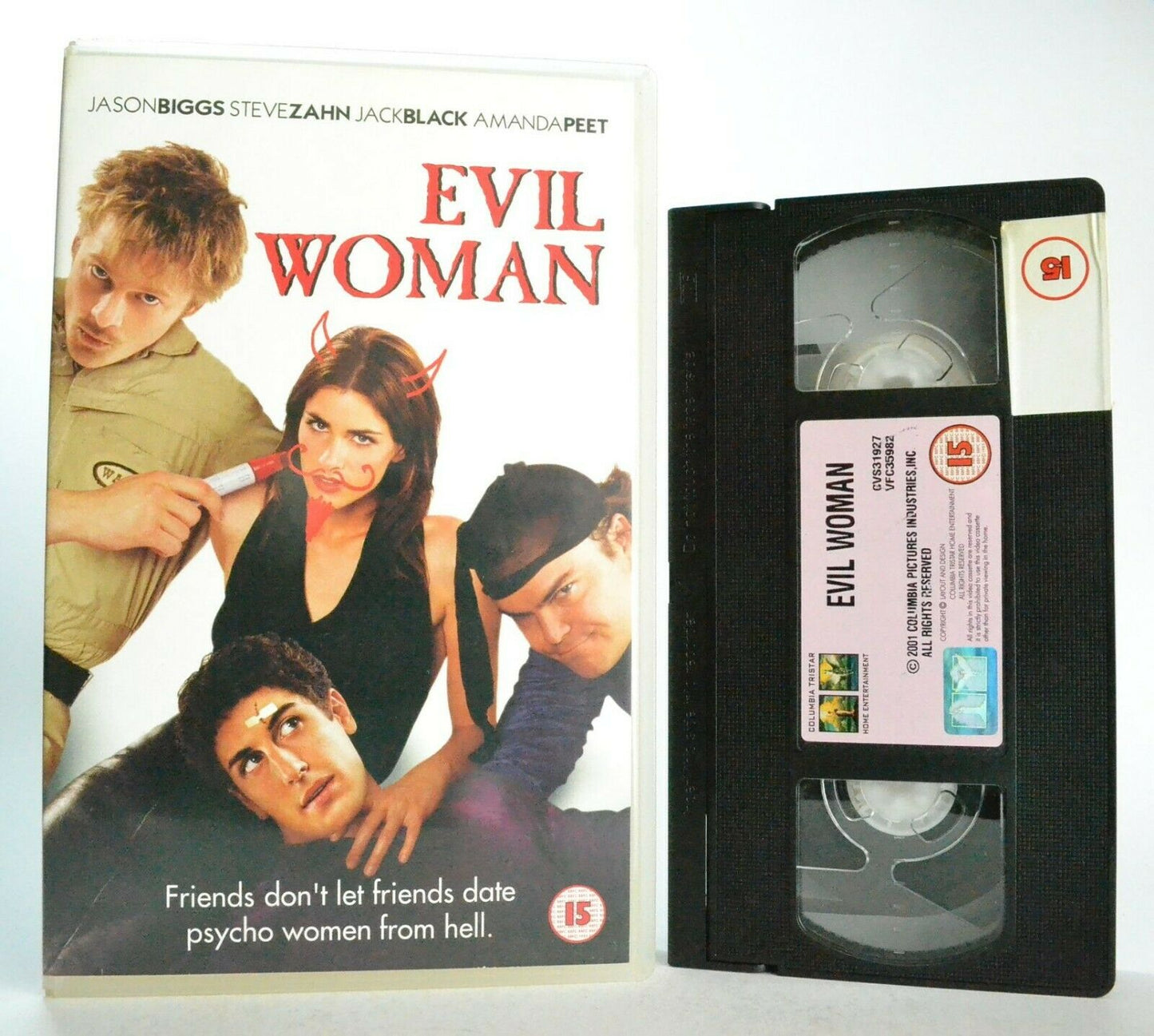 Evil Woman: (2001) Comedy - Psycho Women From Hell - J.Biggs/A.Peet - Pal VHS-