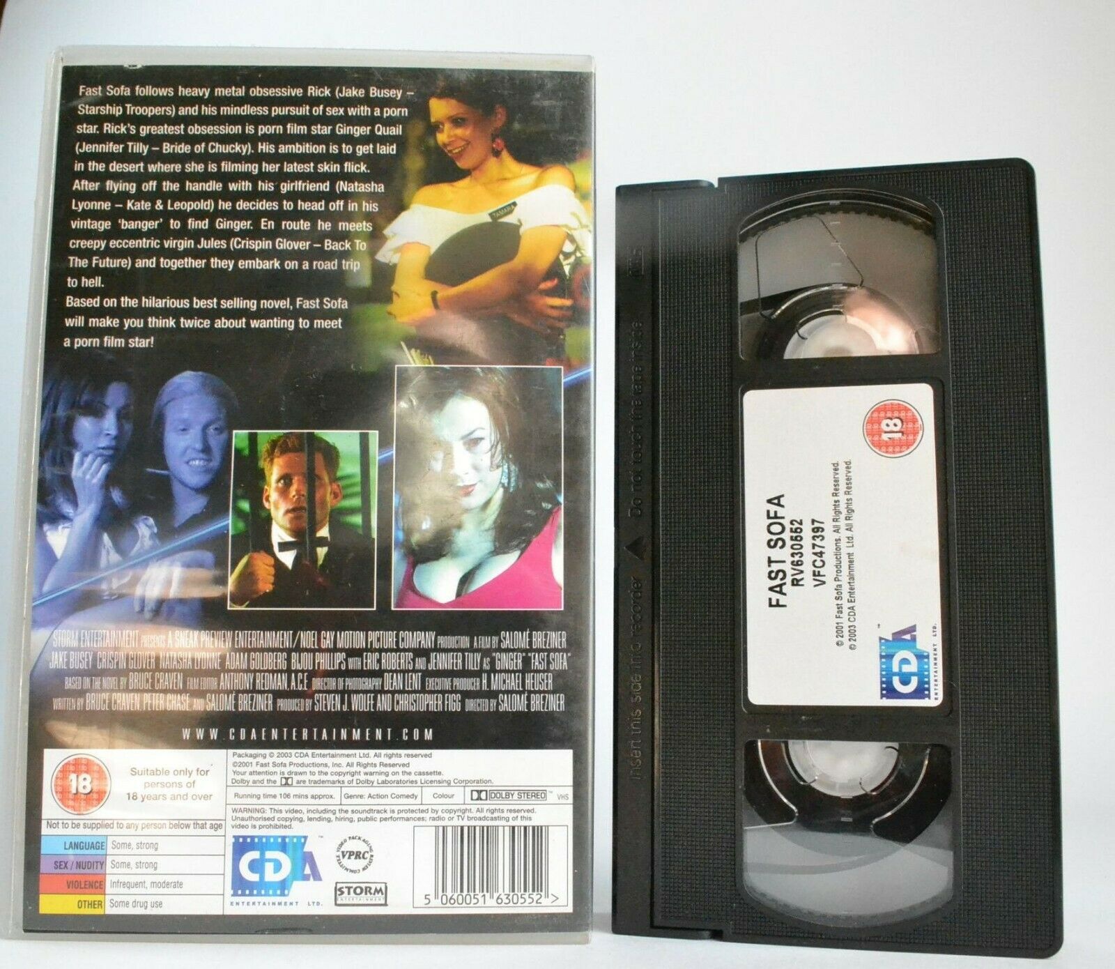 Fast Sofa (2001): Dramatic California Action - Large Box - Eric Roberts - VHS-