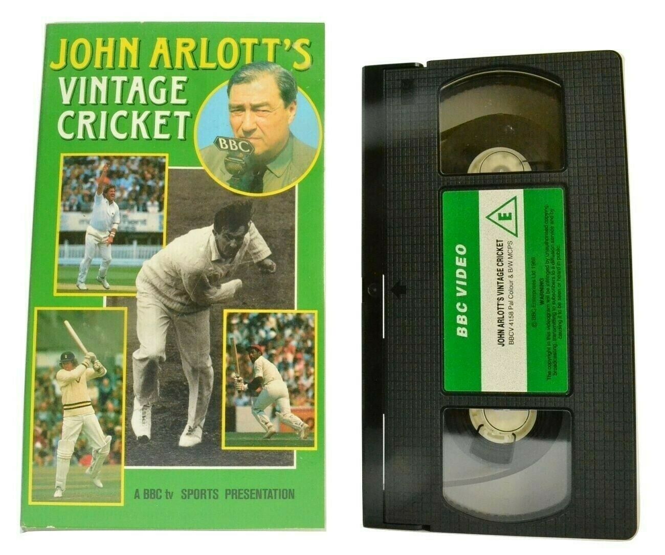 Vintage Cricket [John Arlott]: Historical Moments [Bob Massie] Sports - Pal VHS-