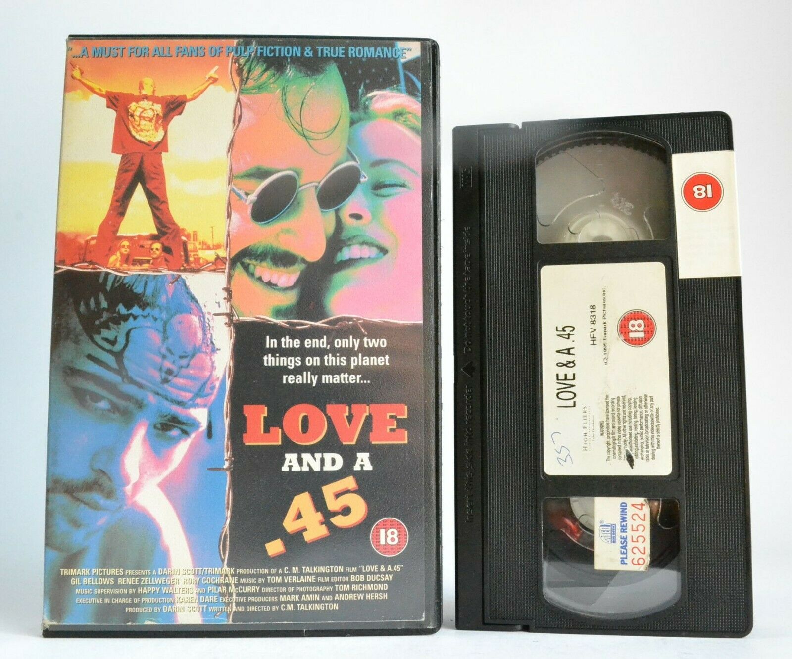 Love And .45: Style - Road Thriller - Renne Zellweger - Pal VHS-