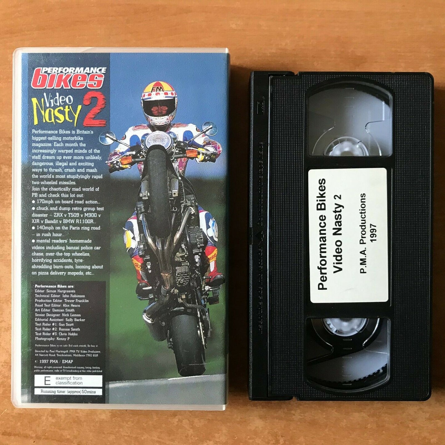 Performance Bikes: Video Nasty 2 - Motorsports - Paris - BMW R1 100R - Pal VHS-