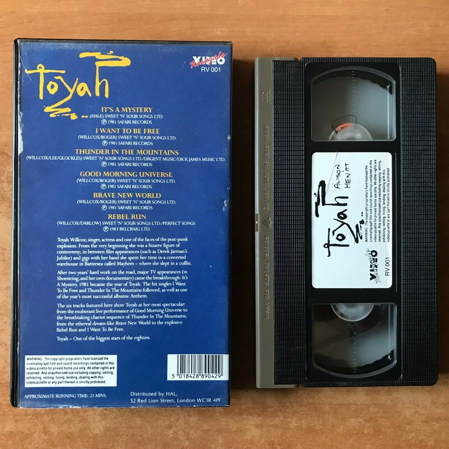 Toyah [Post-Punk Explosion] Live Performances - "Rebel Run" - Music - Pal VHS-