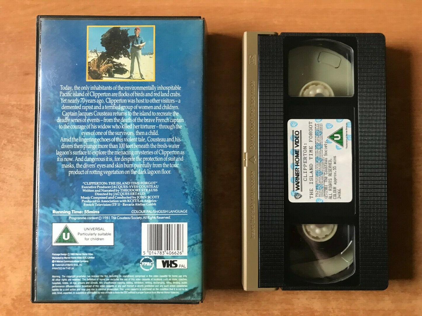 The Cousteau Odyssey [Clipperton: The Island Time Forgot] Theodore Strauss - VHS-