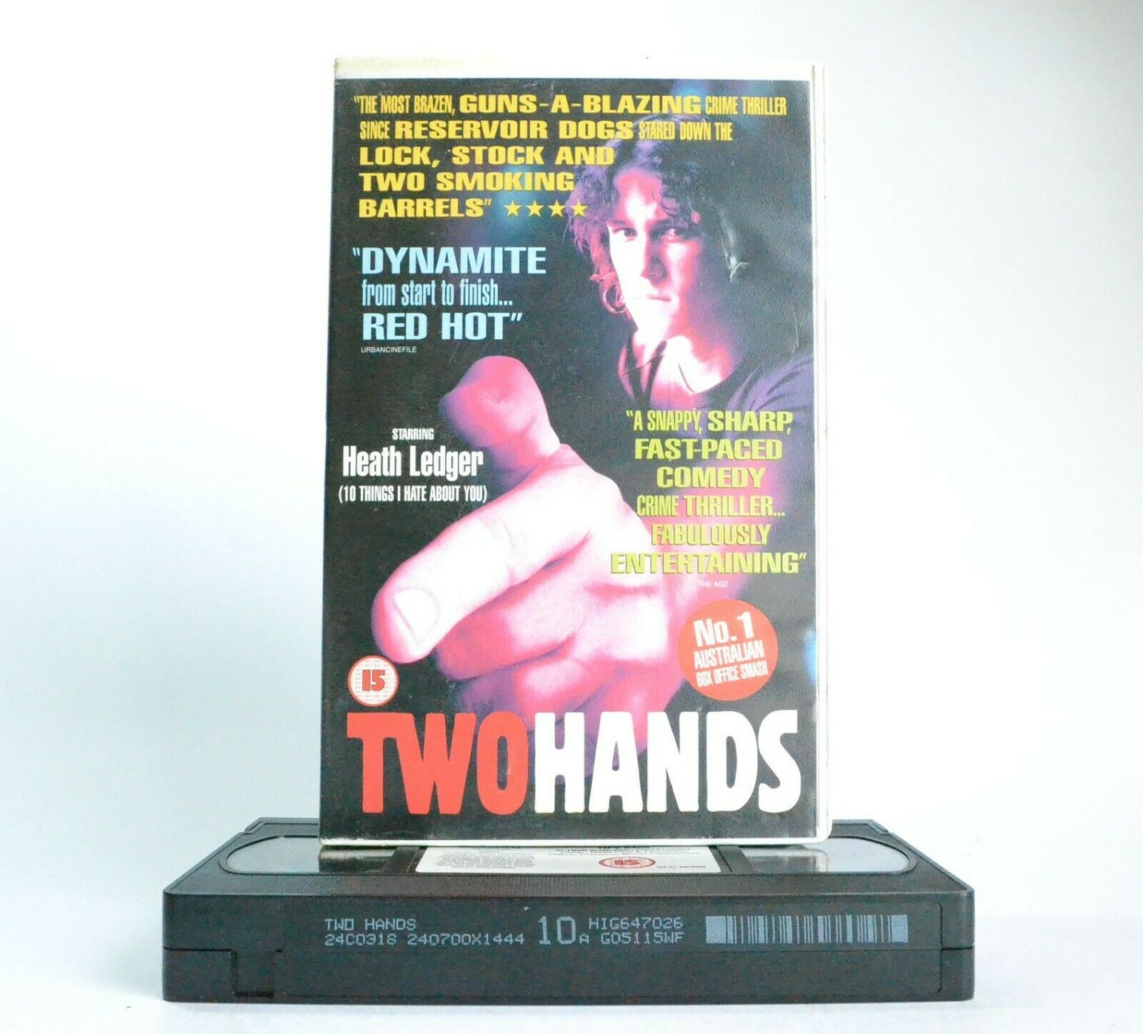 Two Hands: (1999) Crime Comedy - Large Box - Heath Ledger/Bryan Brown - Pal VHS-