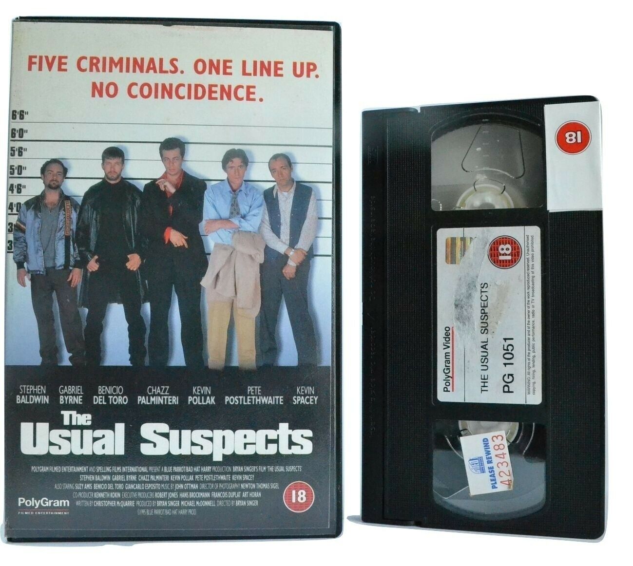 The Usual Suspects (1995): Film By B.Singer - Mystery Thriller - K.Spacey - VHS-