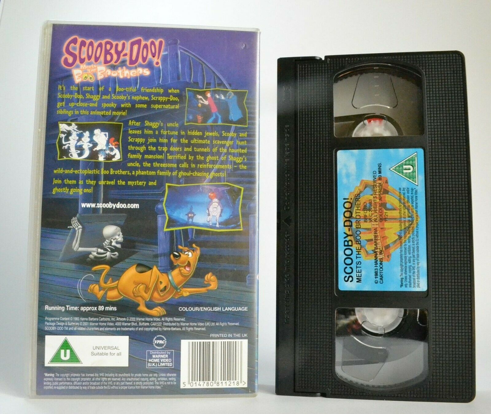 Scooby-Doo Meets The Boo Brothers - Animated - Mystery Adventures - Kids - VHS-