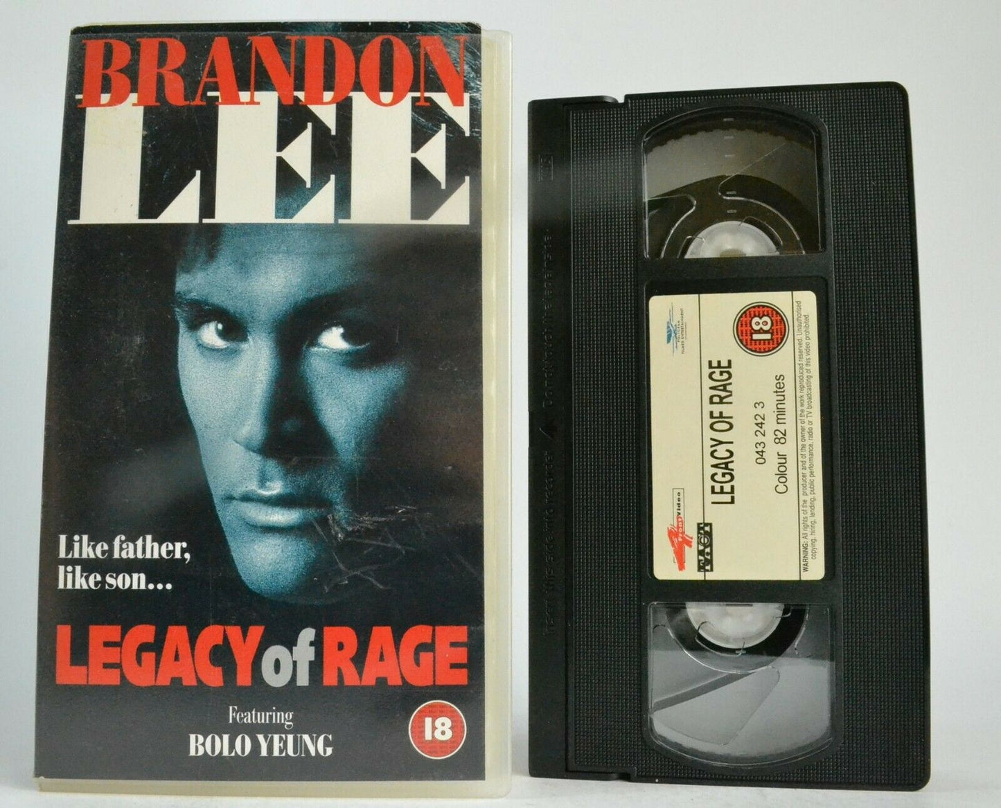 Legacy Of Rage (1986); [Bolo Yeung Cameo] Hong Kong Action - Brandon Lee - VHS-