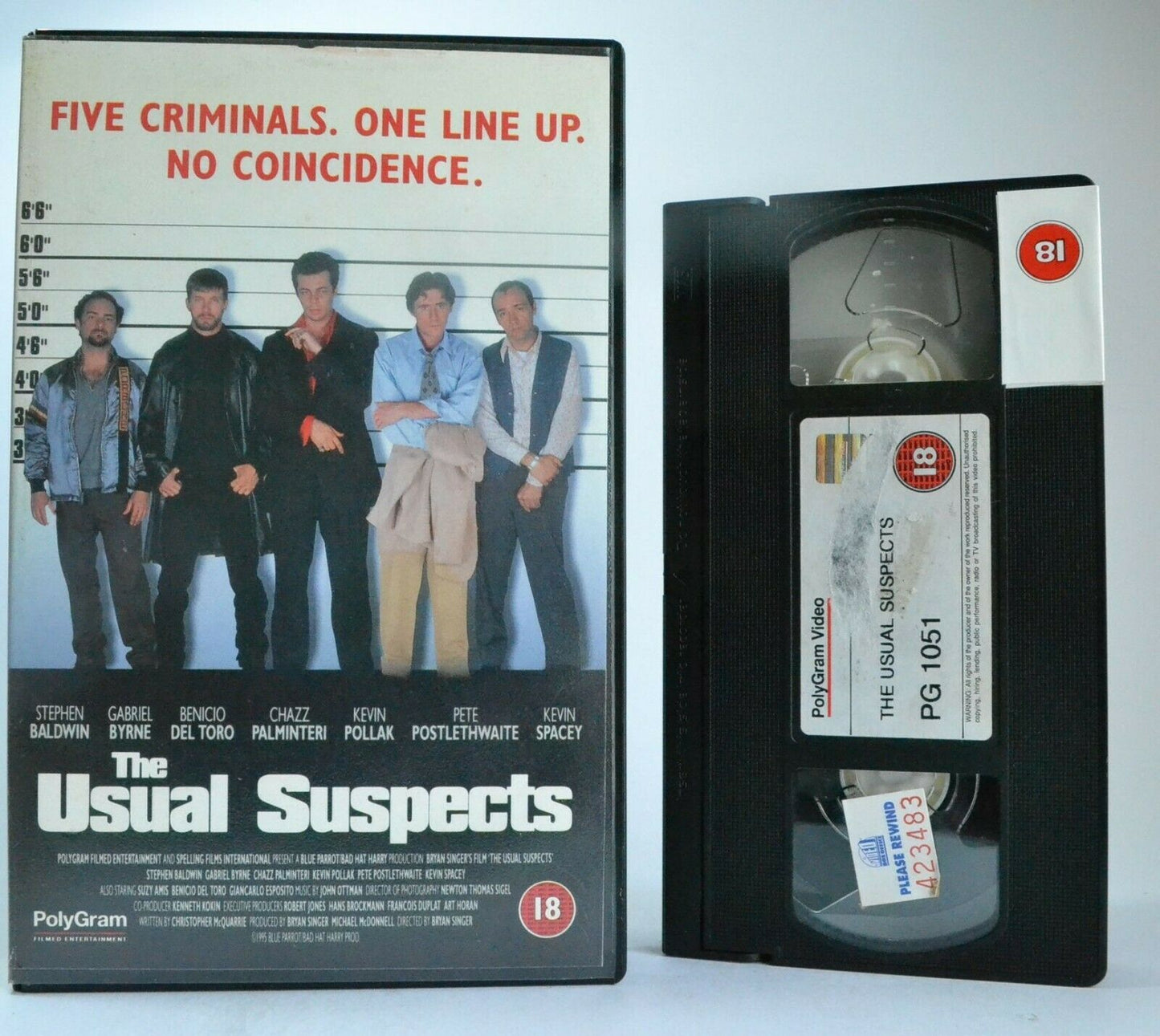 The Usual Suspects (1995): Film By B.Singer - Mystery Thriller - K.Spacey - VHS-