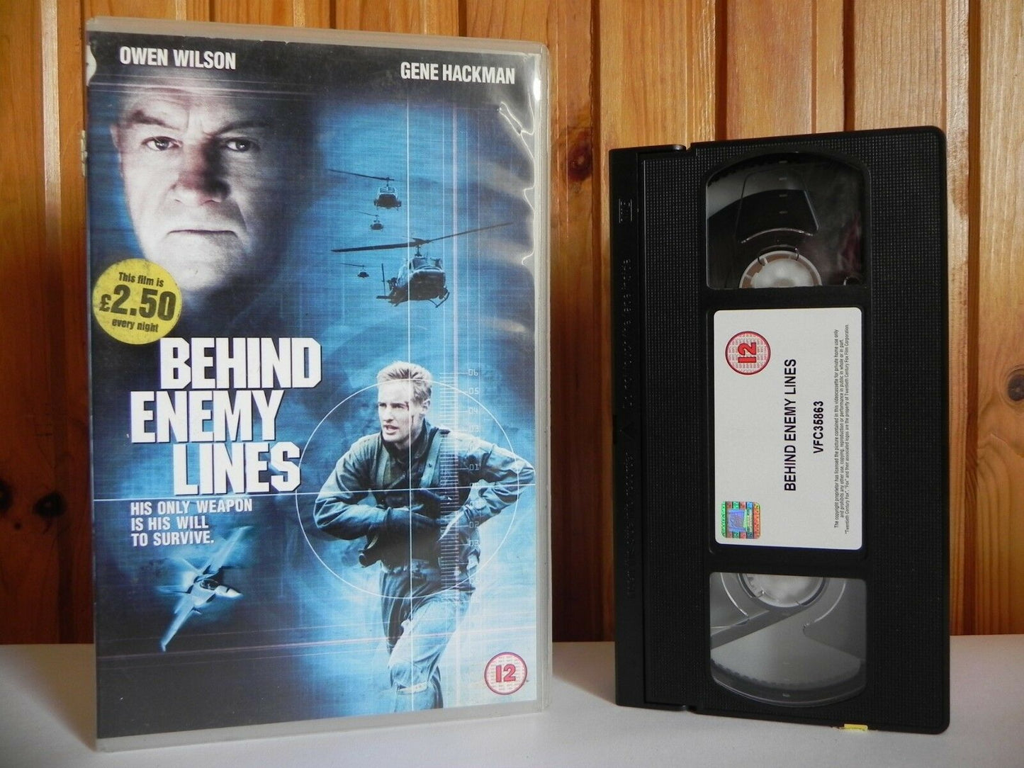 Behind Enemy Lines - Large Box - 20th Century - Action - Gene Hackman - Pal VHS-